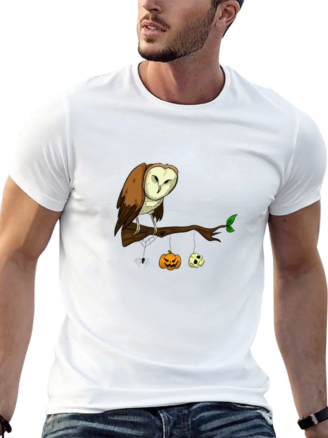 Halloween Owl T-Shirt - Spooky Season Tee