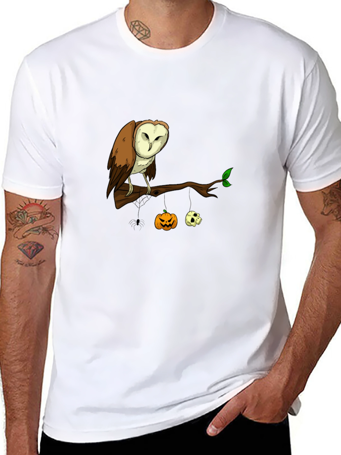 Halloween Owl T-Shirt - Spooky Season Tee