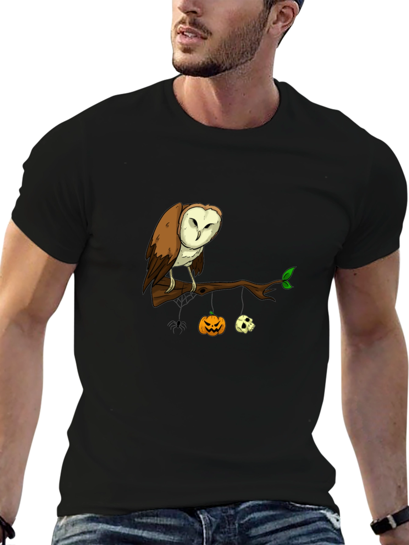 Halloween Owl T-Shirt - Spooky Season Tee