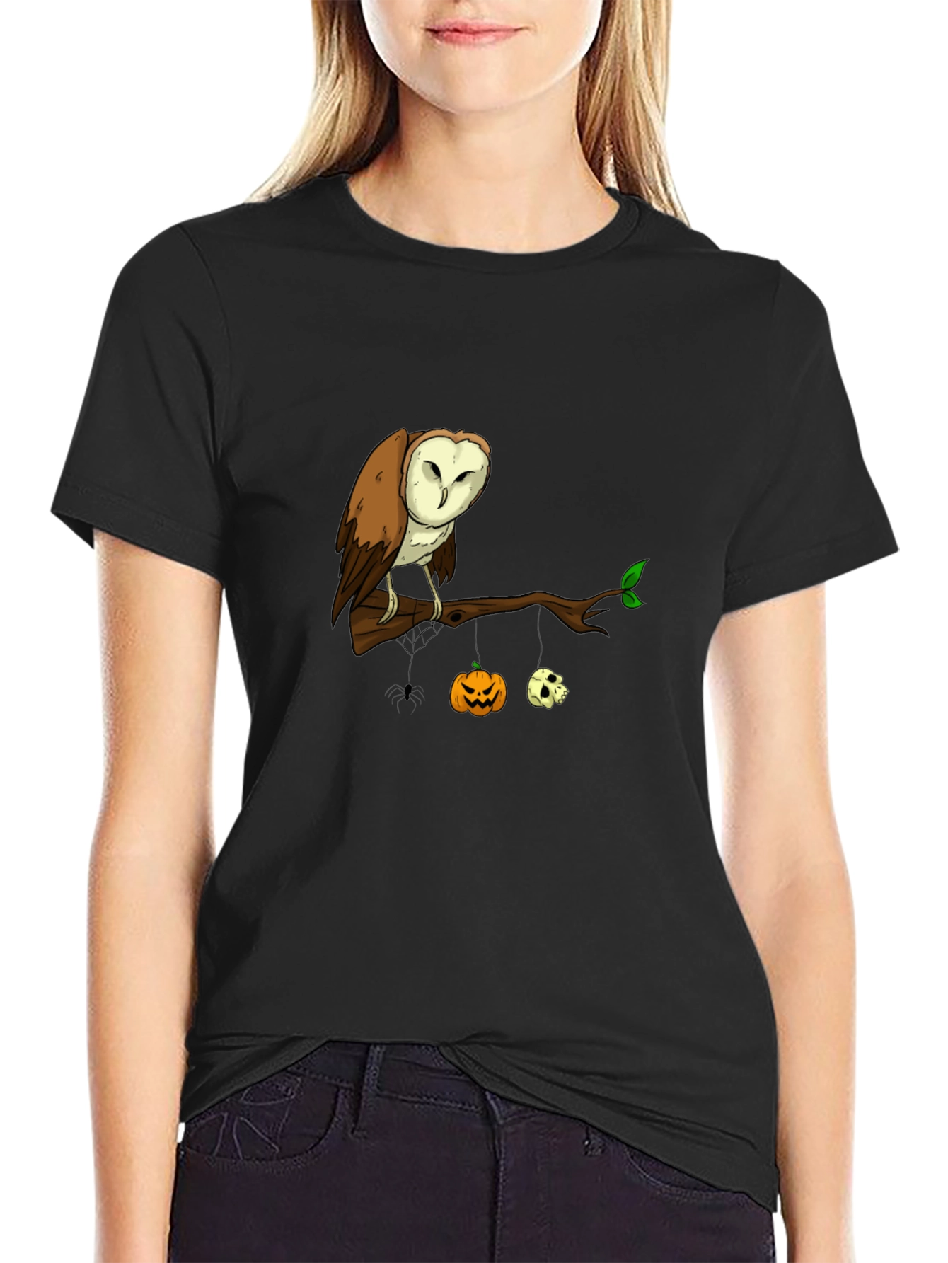 Halloween Owl T-Shirt - Spooky Season Tee