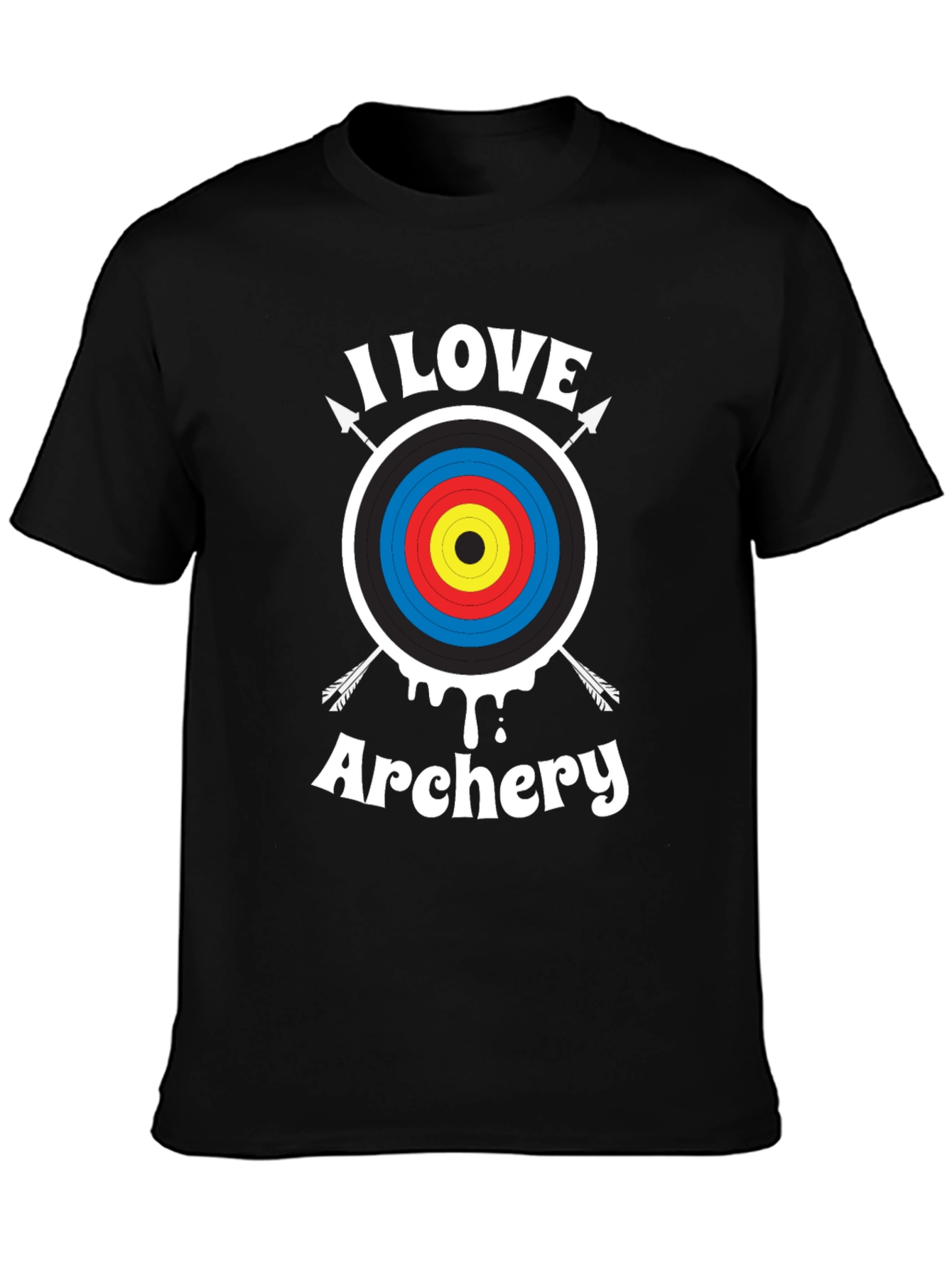 I Love Archery T-Shirt - Archery Target Design