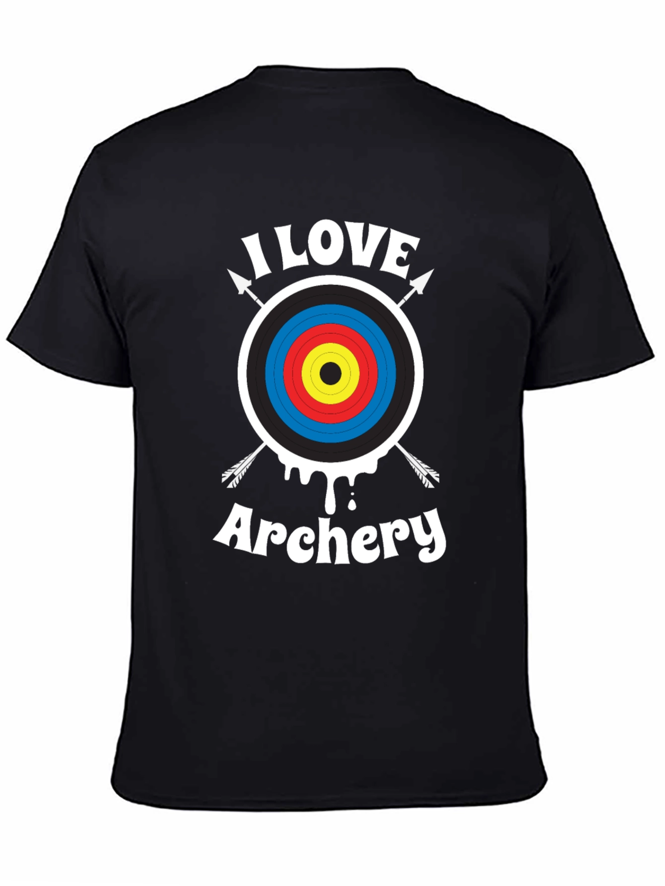 I Love Archery T-Shirt - Archery Target Design
