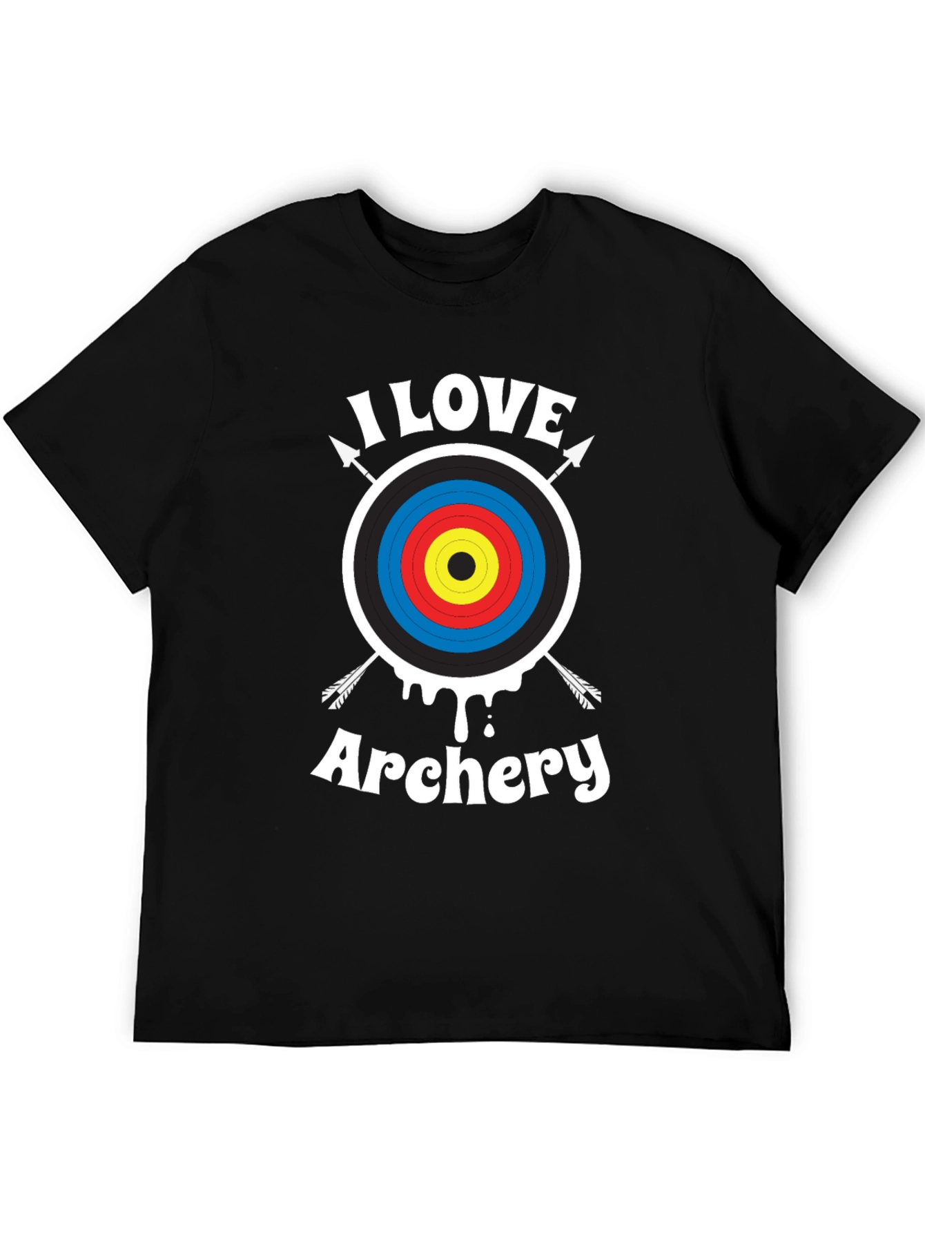 I Love Archery T-Shirt - Archery Target Design