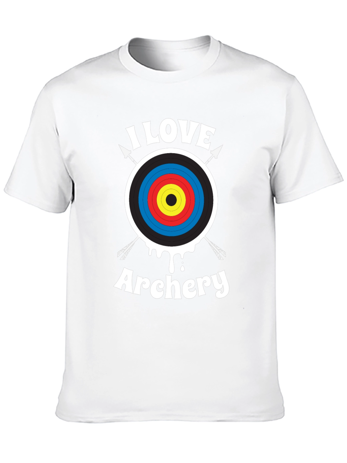 I Love Archery T-Shirt - Archery Target Design