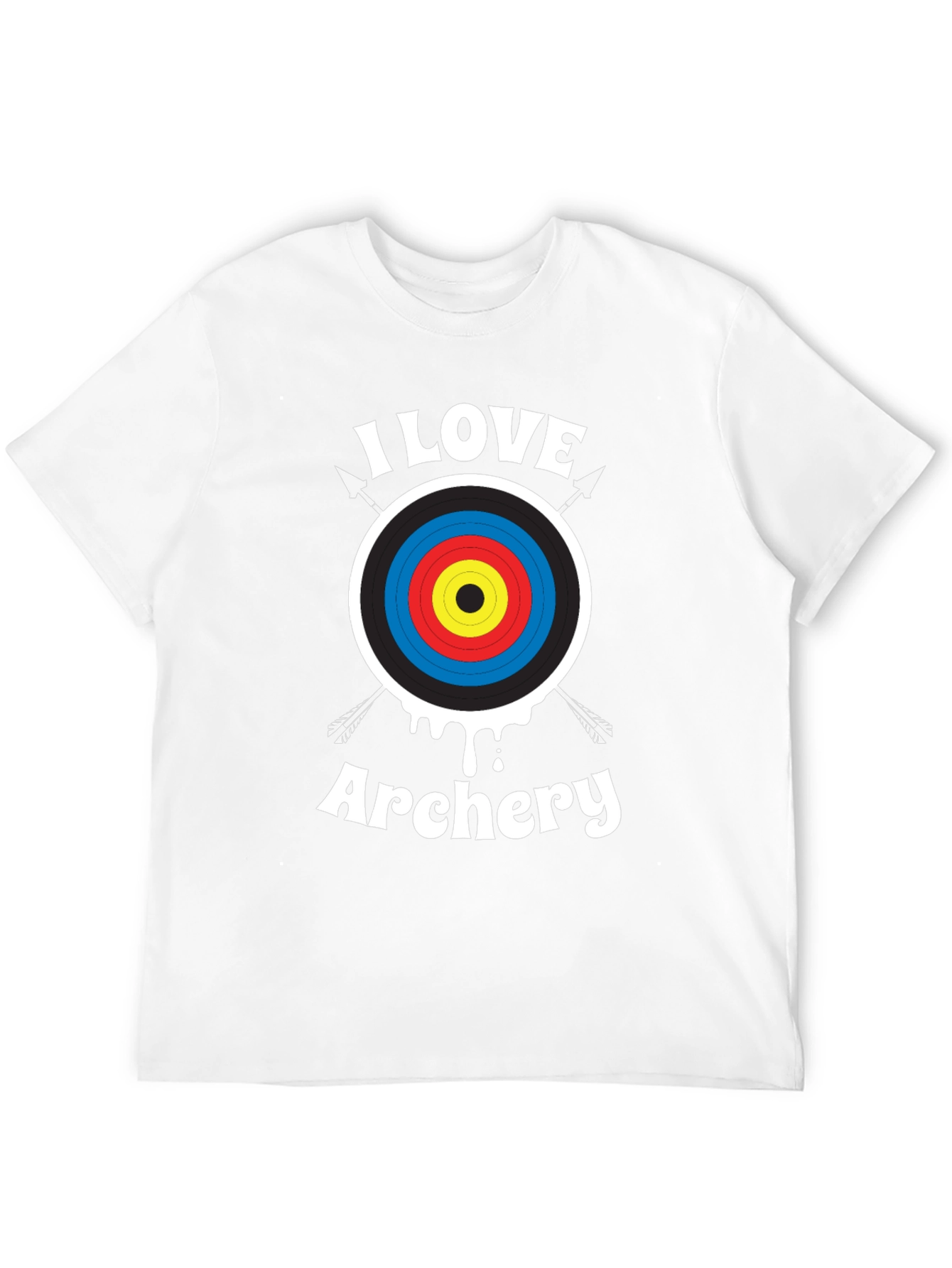I Love Archery T-Shirt - Archery Target Design