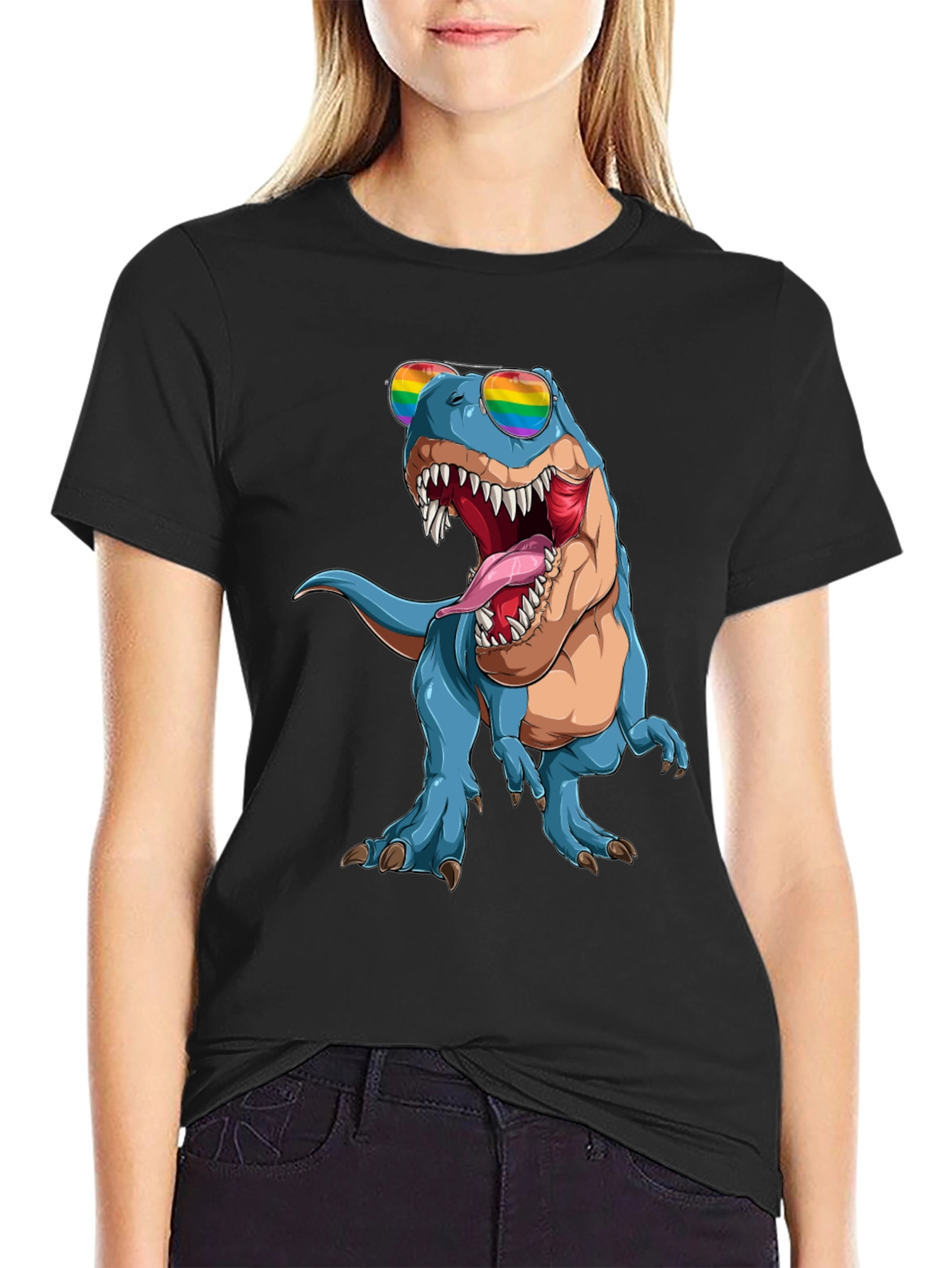 Rainbow Dinosaur T-Shirt