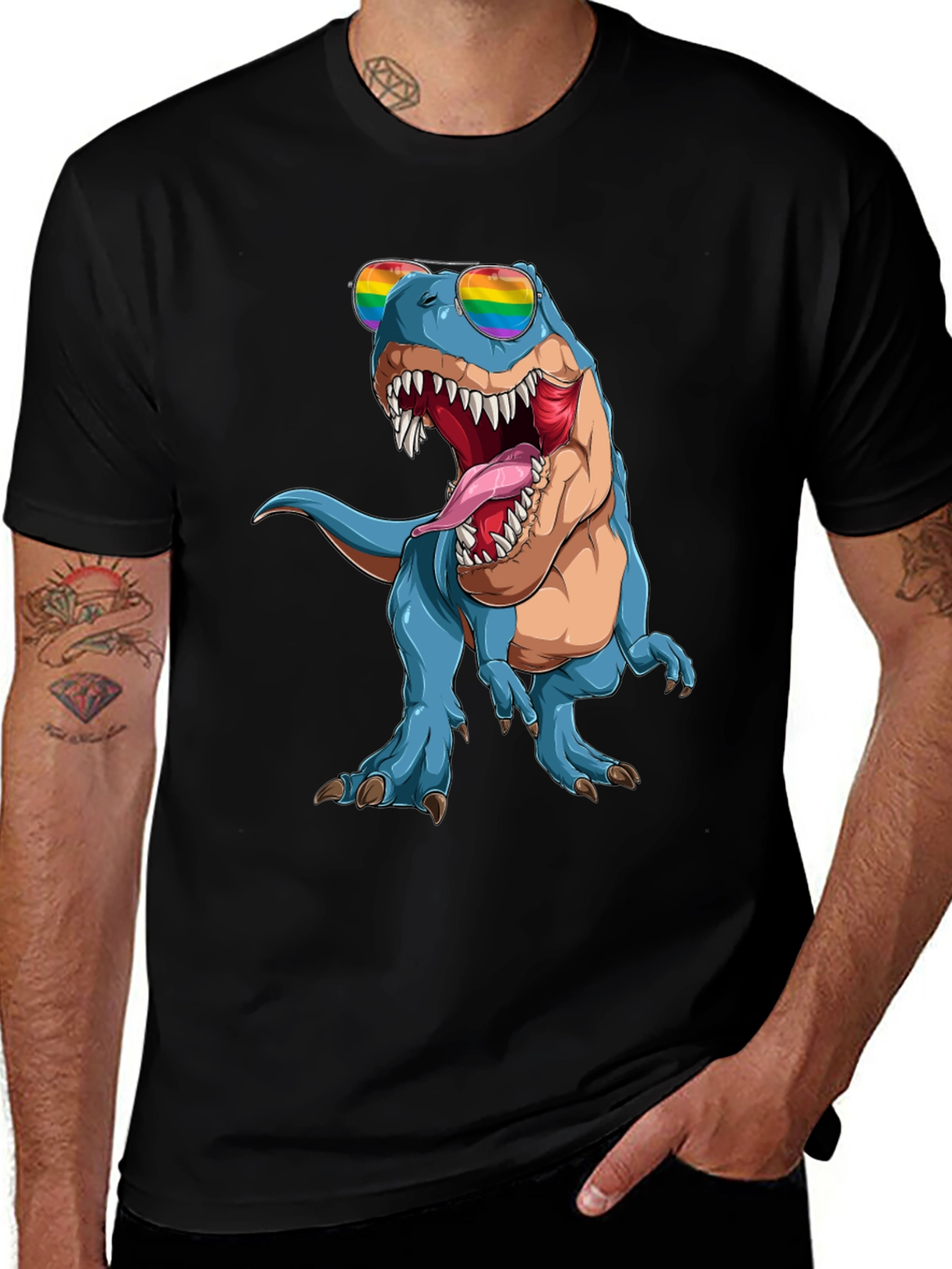 Rainbow Dinosaur T-Shirt