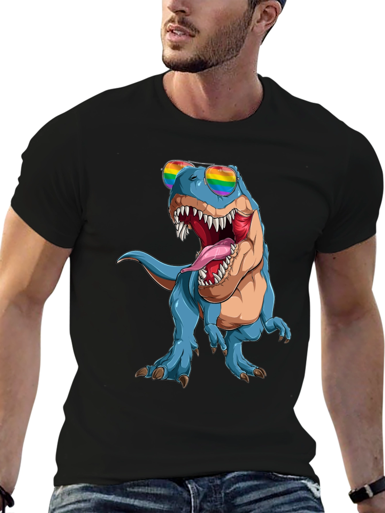 Rainbow Dinosaur T-Shirt