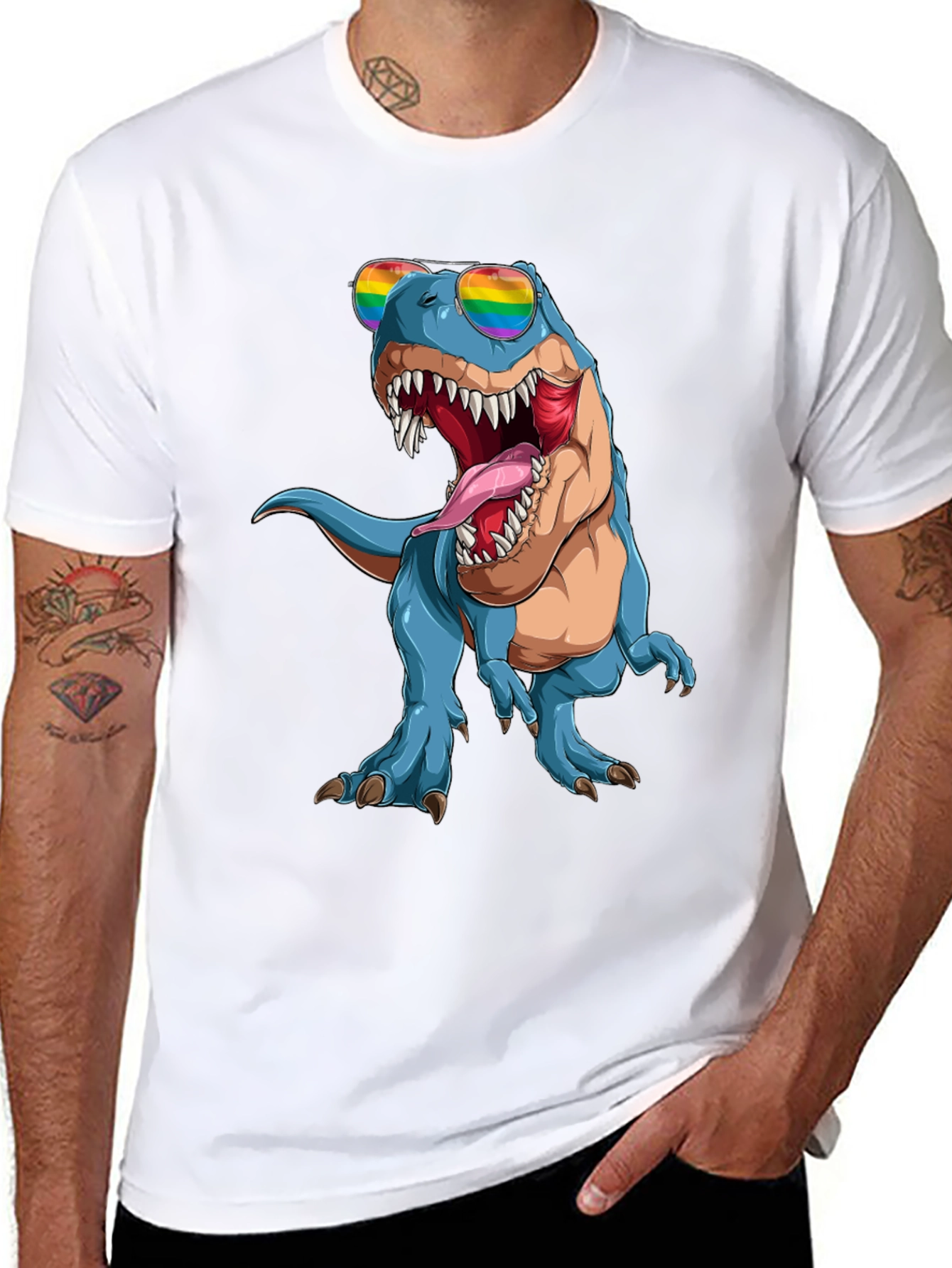 Rainbow Dinosaur T-Shirt