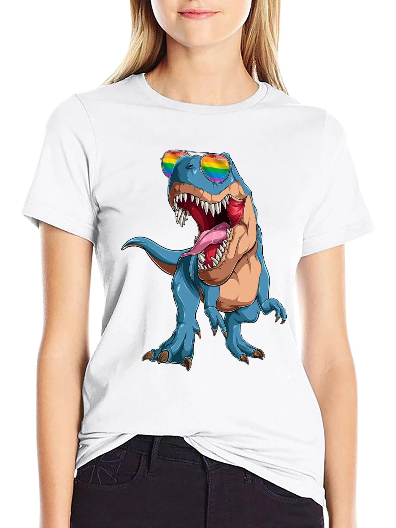 Rainbow Dinosaur T-Shirt