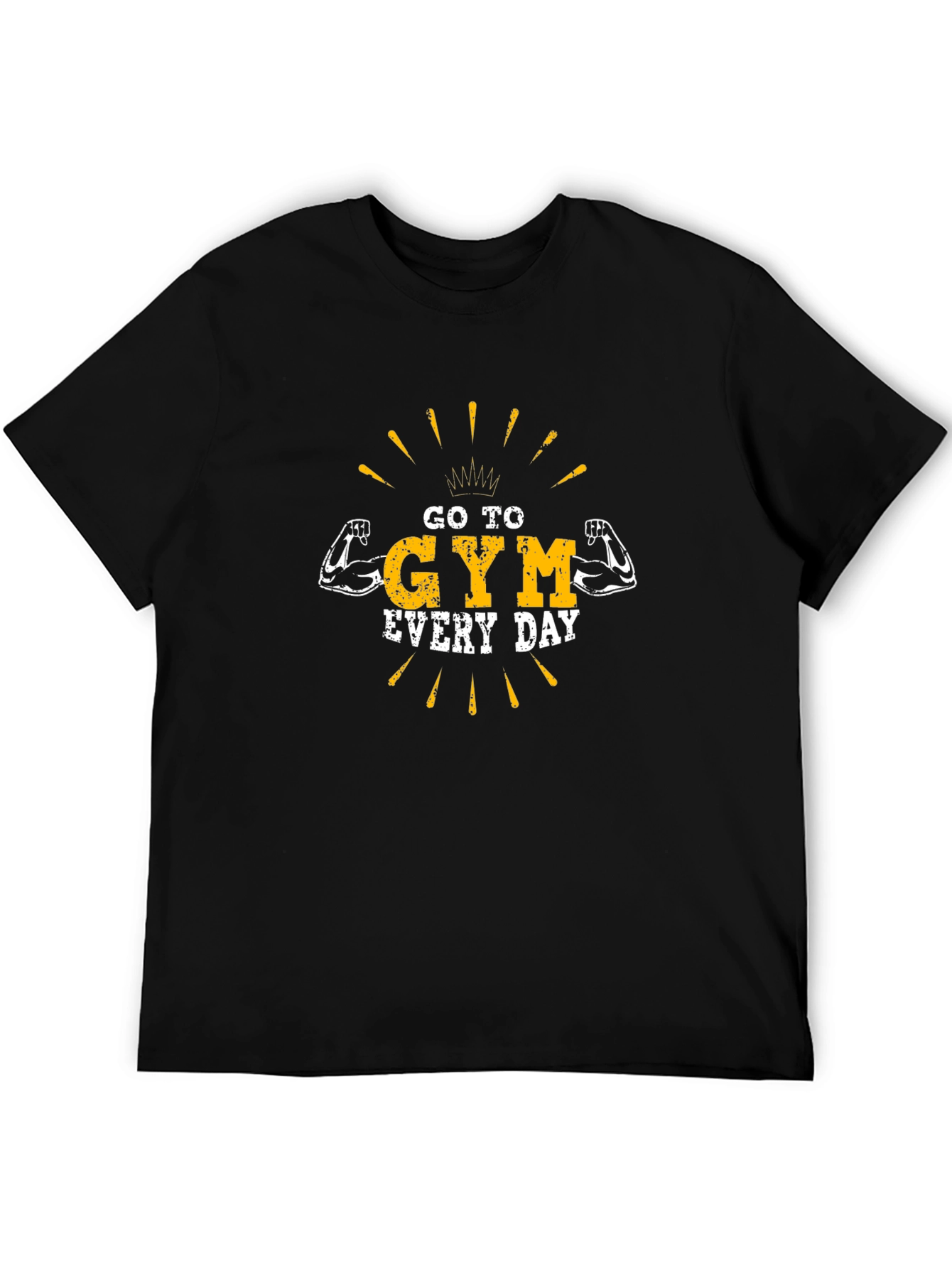 Go to Gym Everyday Black T-Shirt