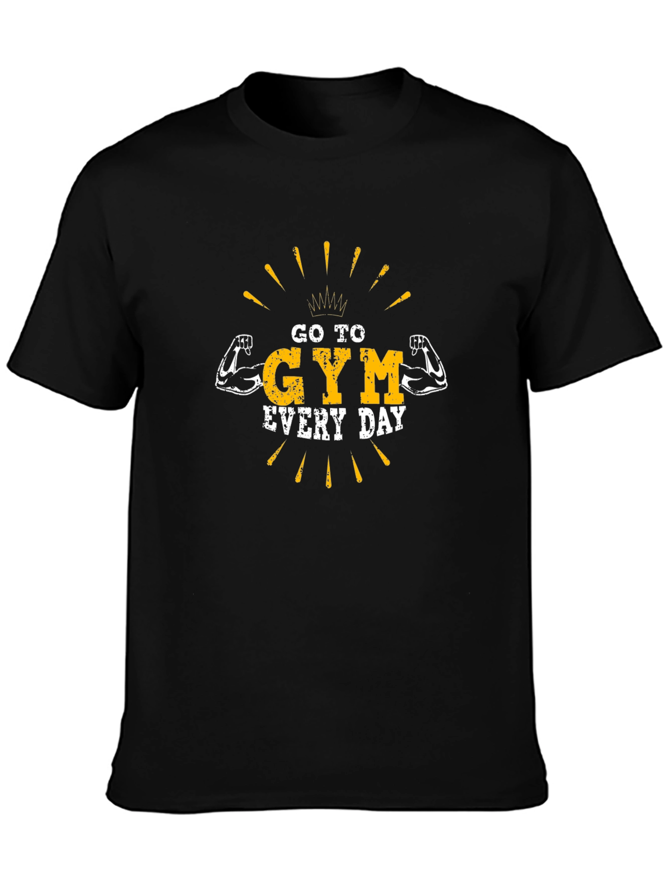 Go to Gym Everyday Black T-Shirt