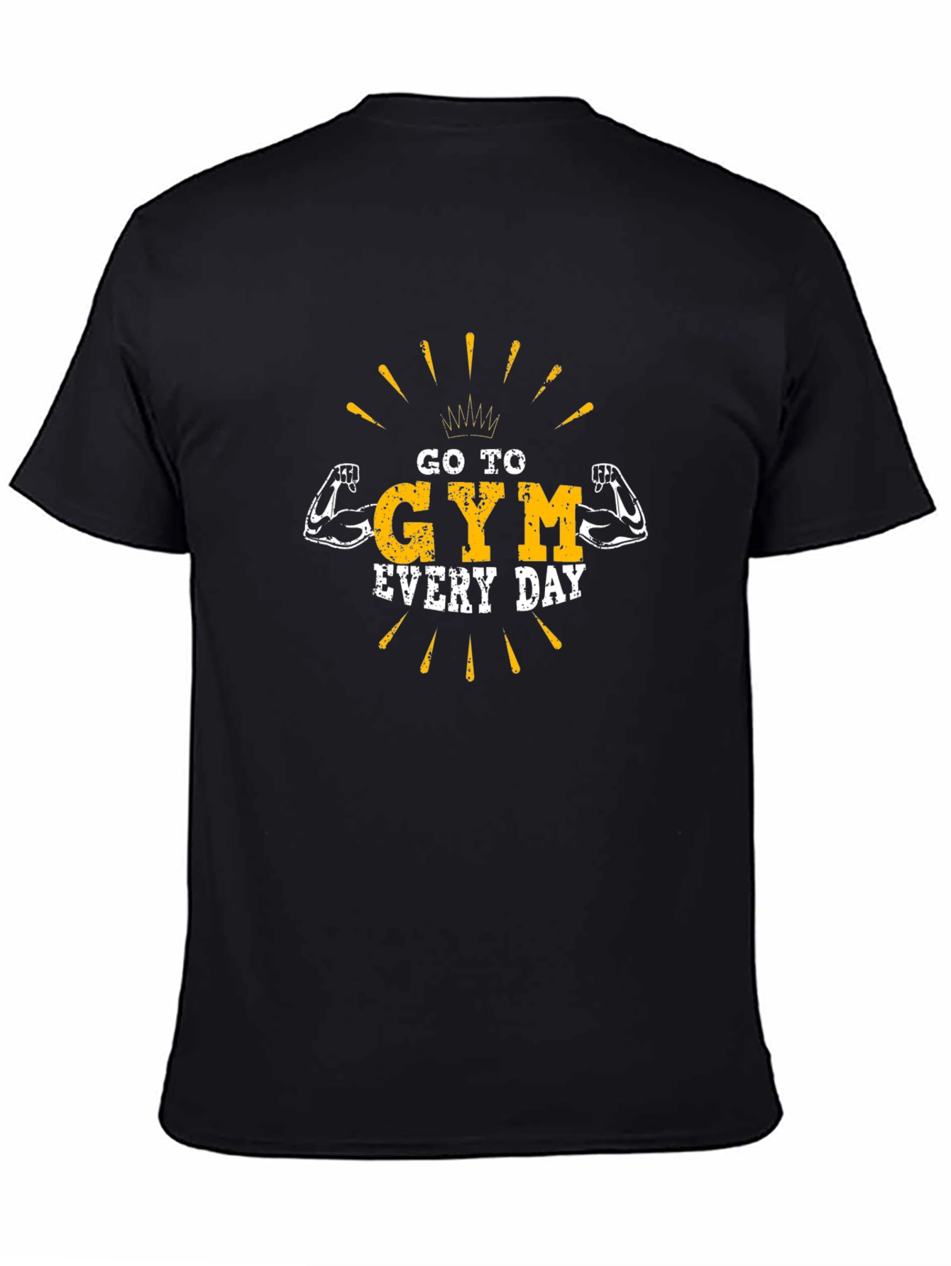 Go to Gym Everyday Black T-Shirt