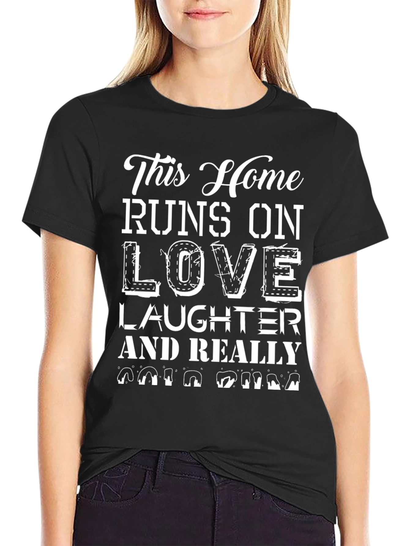 Runs on Love Laughter & Coffee T-Shirt