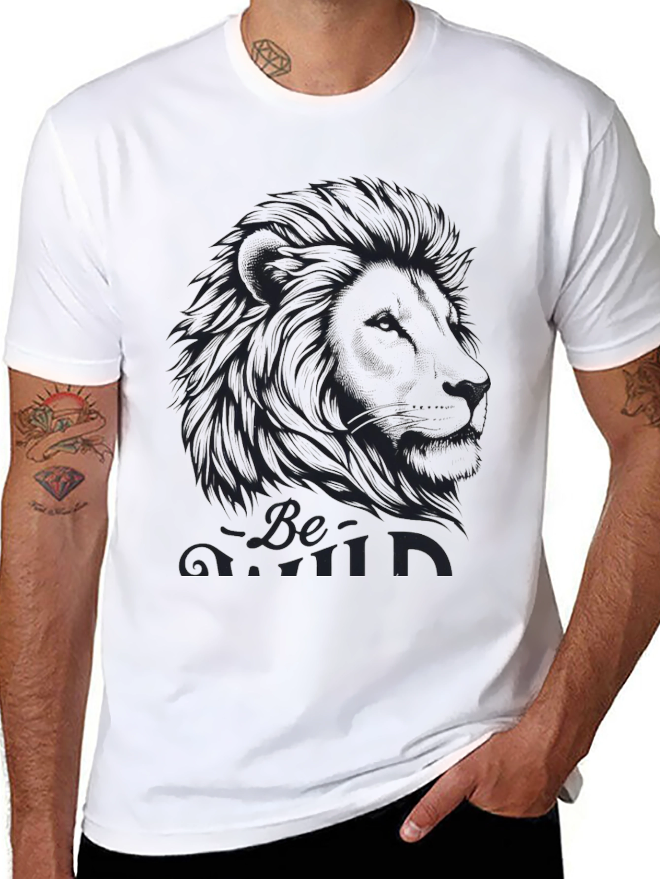 Lion Graphic Tee - Be Kind T-Shirt