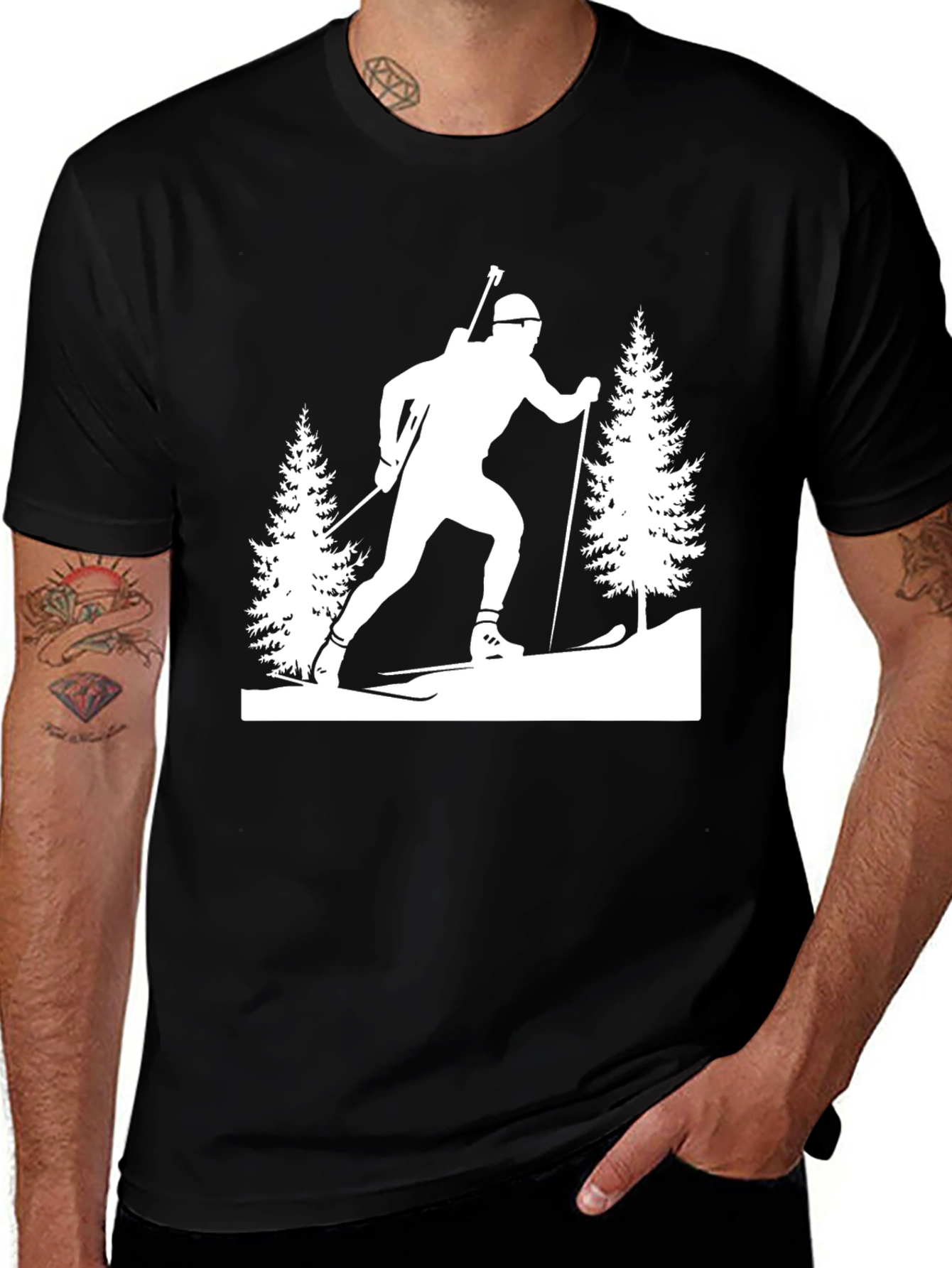 Biathlon Silhouette T-Shirt - Winter Sports Tee