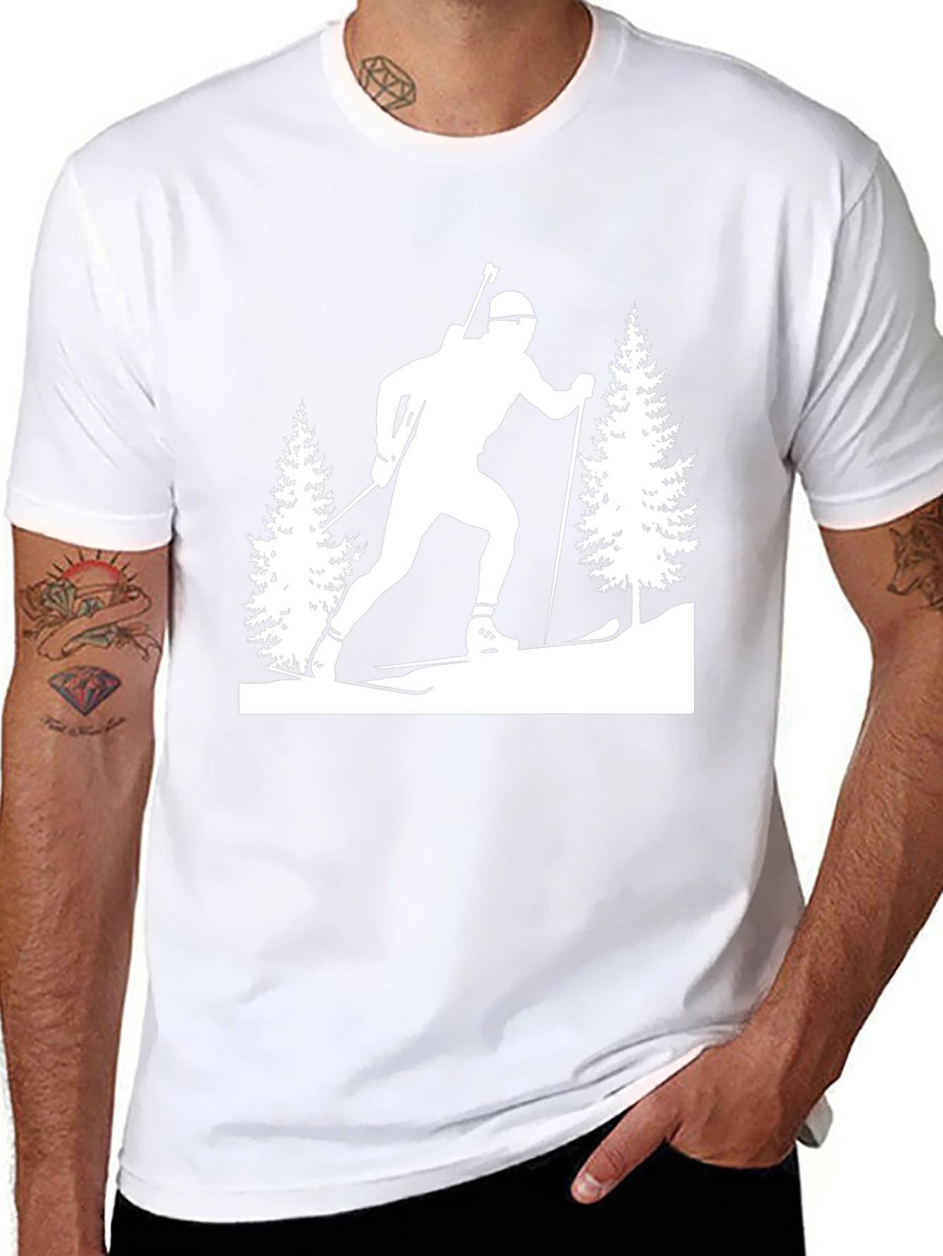 Biathlon Silhouette T-Shirt - Winter Sports Tee
