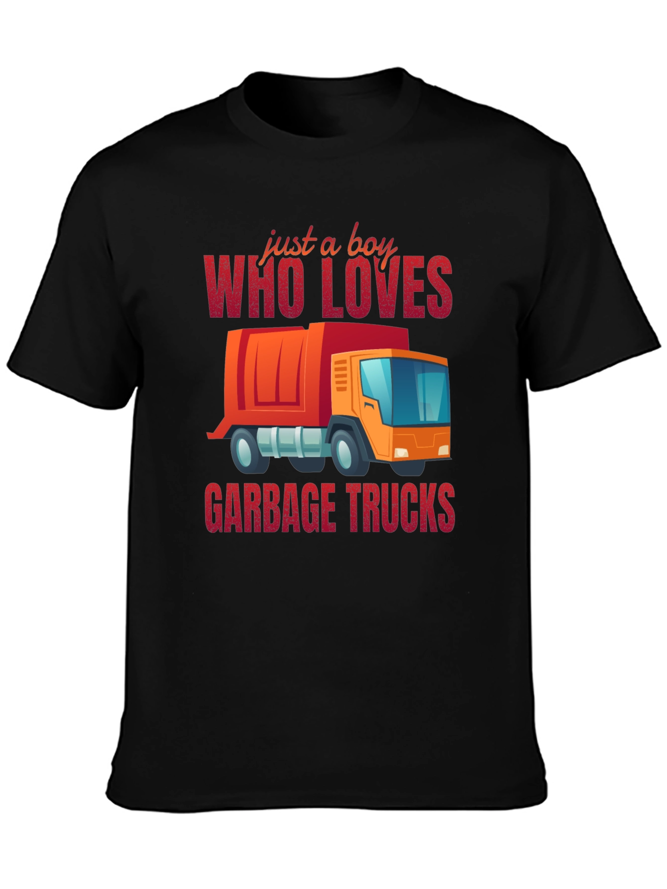 Boy Who Loves Garbage Trucks T-Shirt