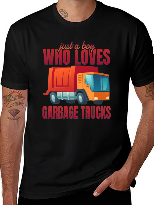 Boy Who Loves Garbage Trucks T-Shirt