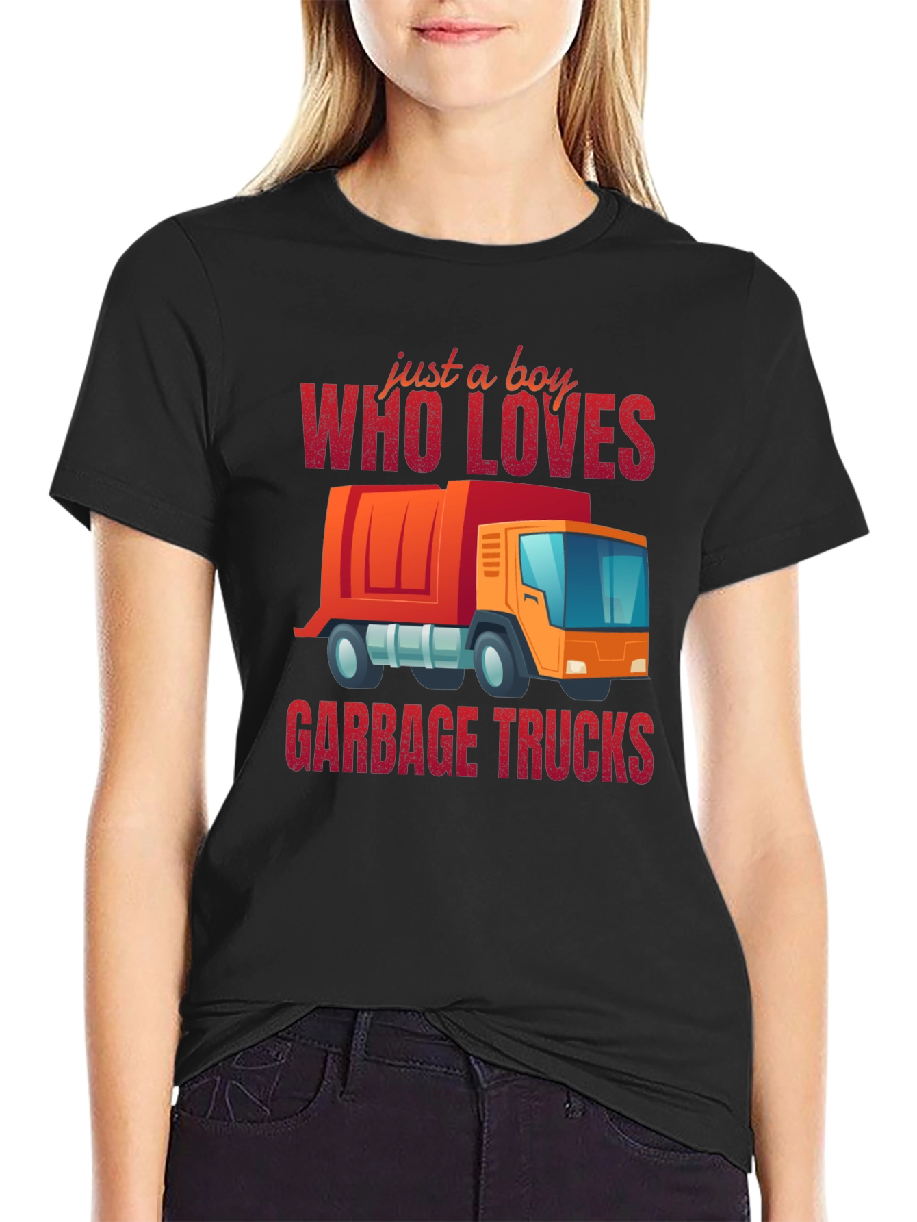 Boy Who Loves Garbage Trucks T-Shirt