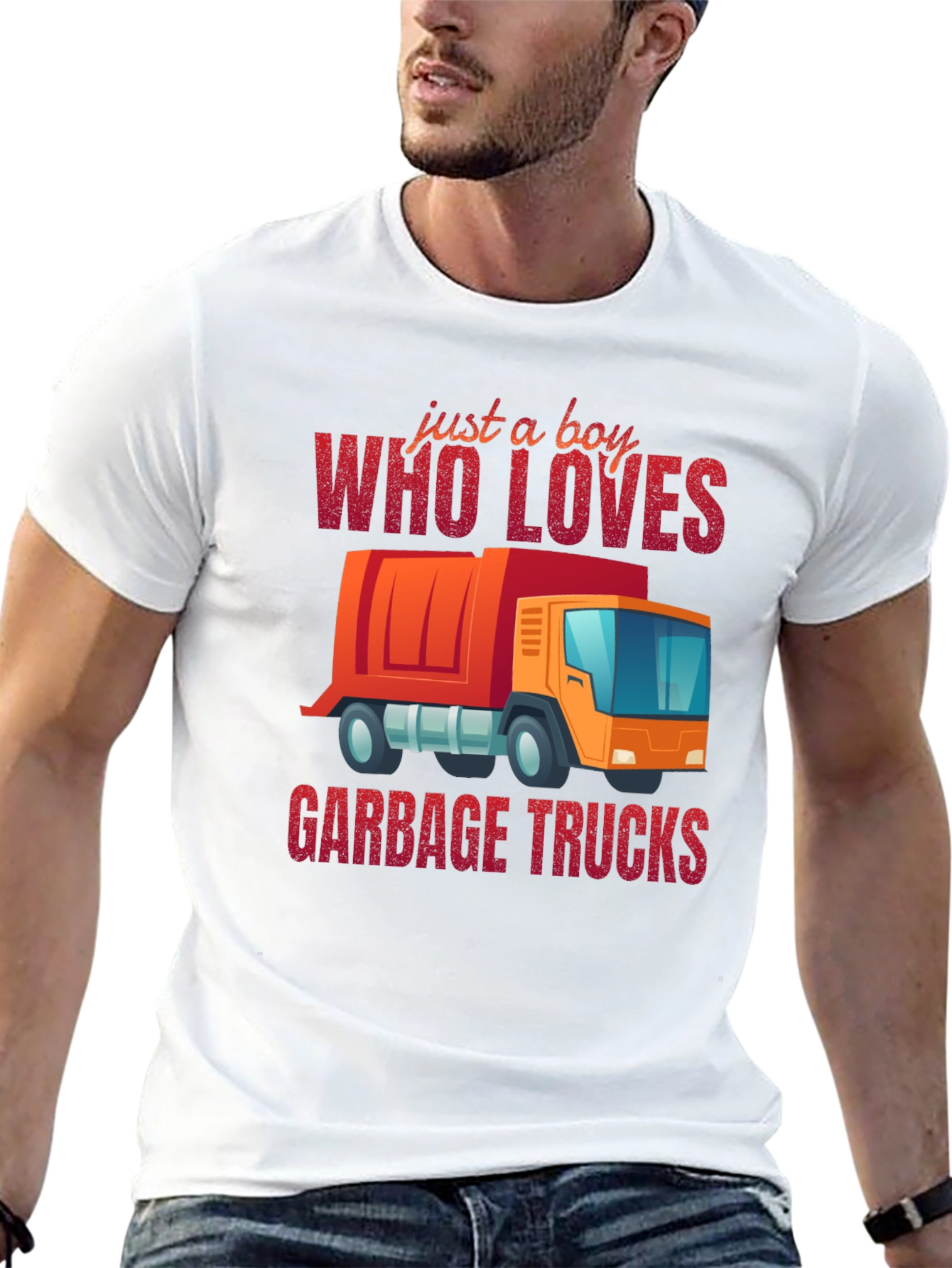 Boy Who Loves Garbage Trucks T-Shirt