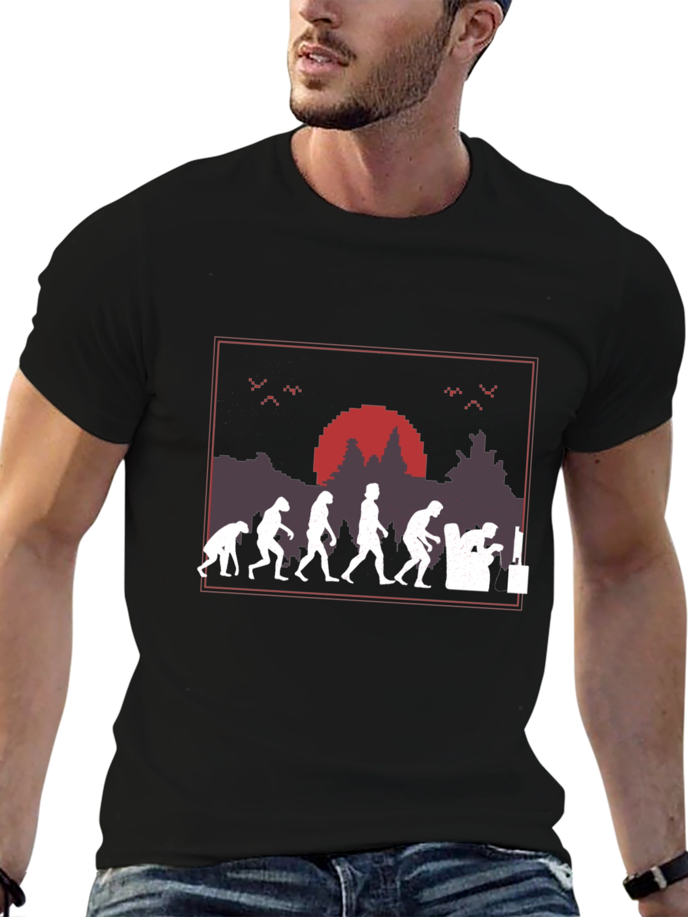 Evolution of Gaming Black T-Shirt