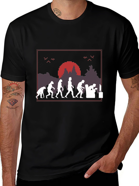 Evolution of Gaming Black T-Shirt
