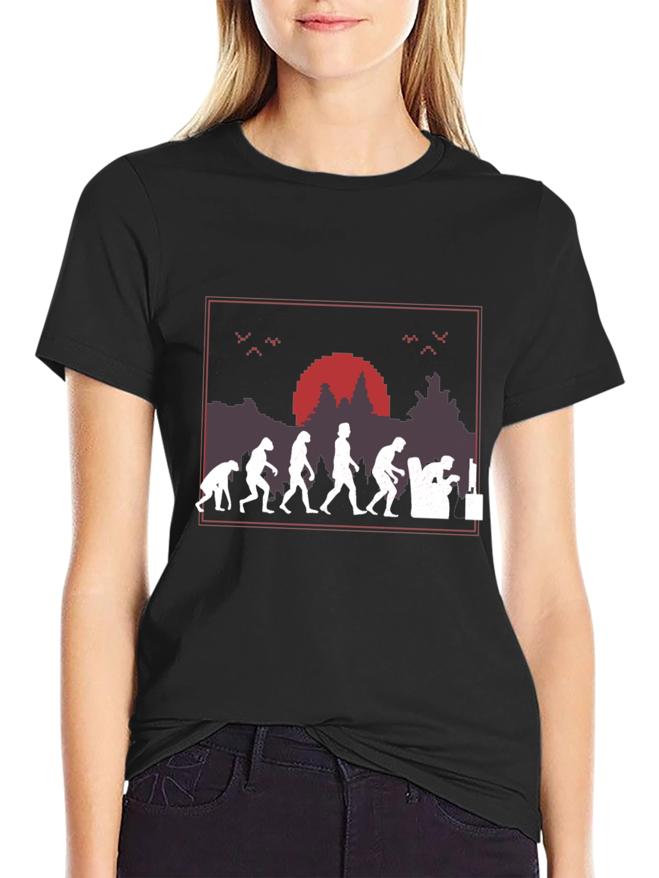 Evolution of Gaming Black T-Shirt