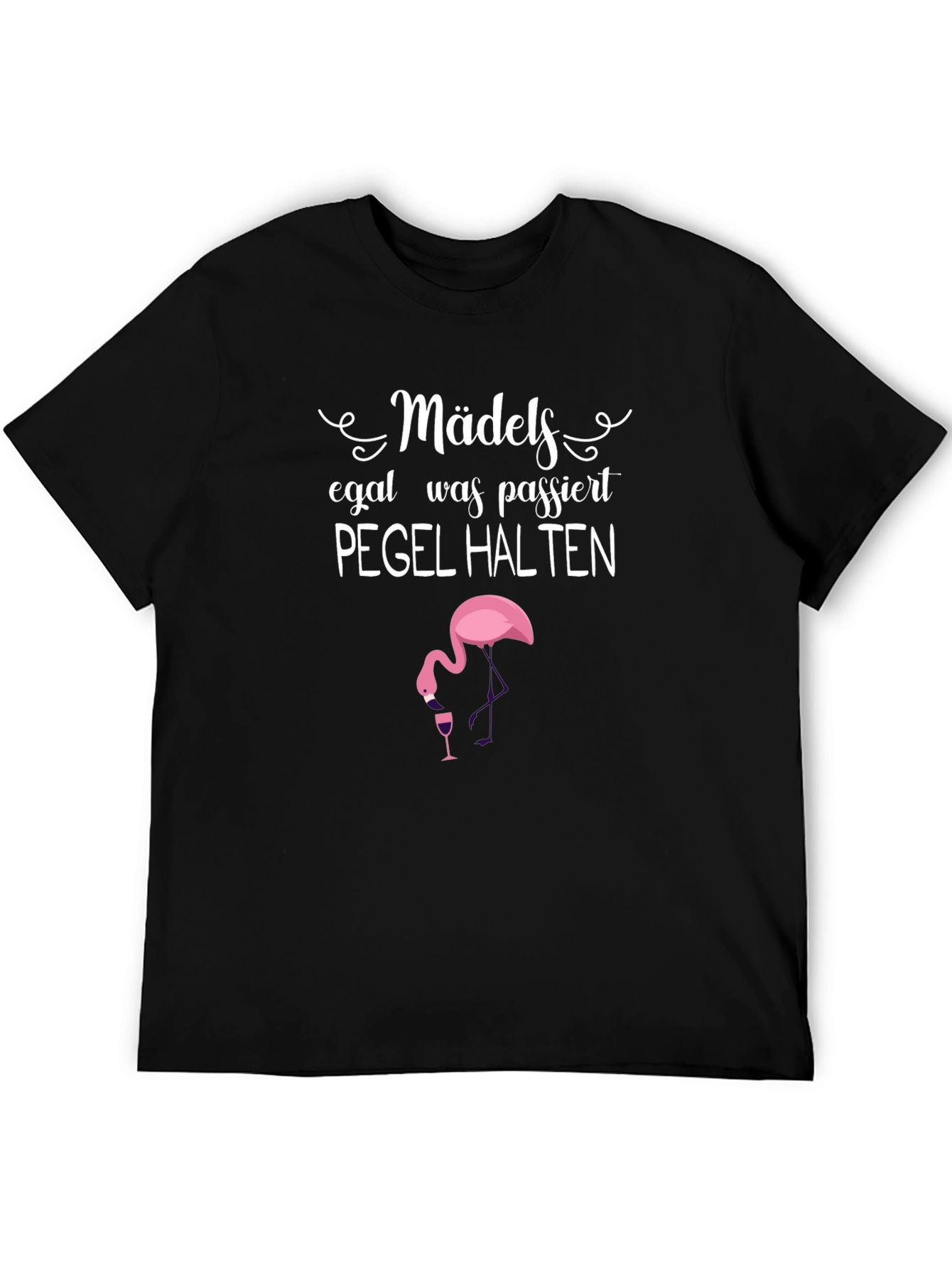 Mädels Pegel Halten Graphic Tee - Black Cotton T-Shirt