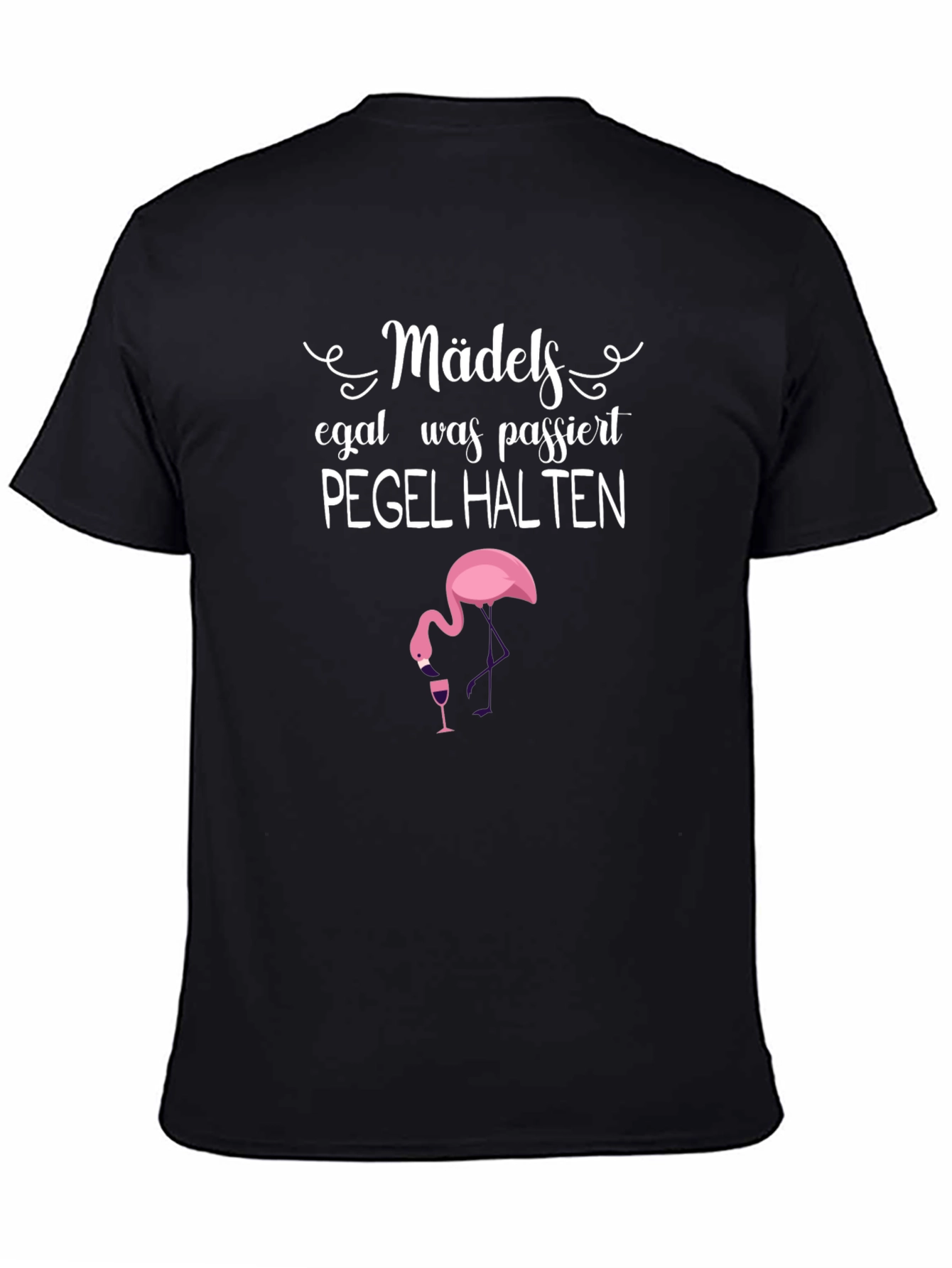 Mädels Pegel Halten Graphic Tee - Black Cotton T-Shirt