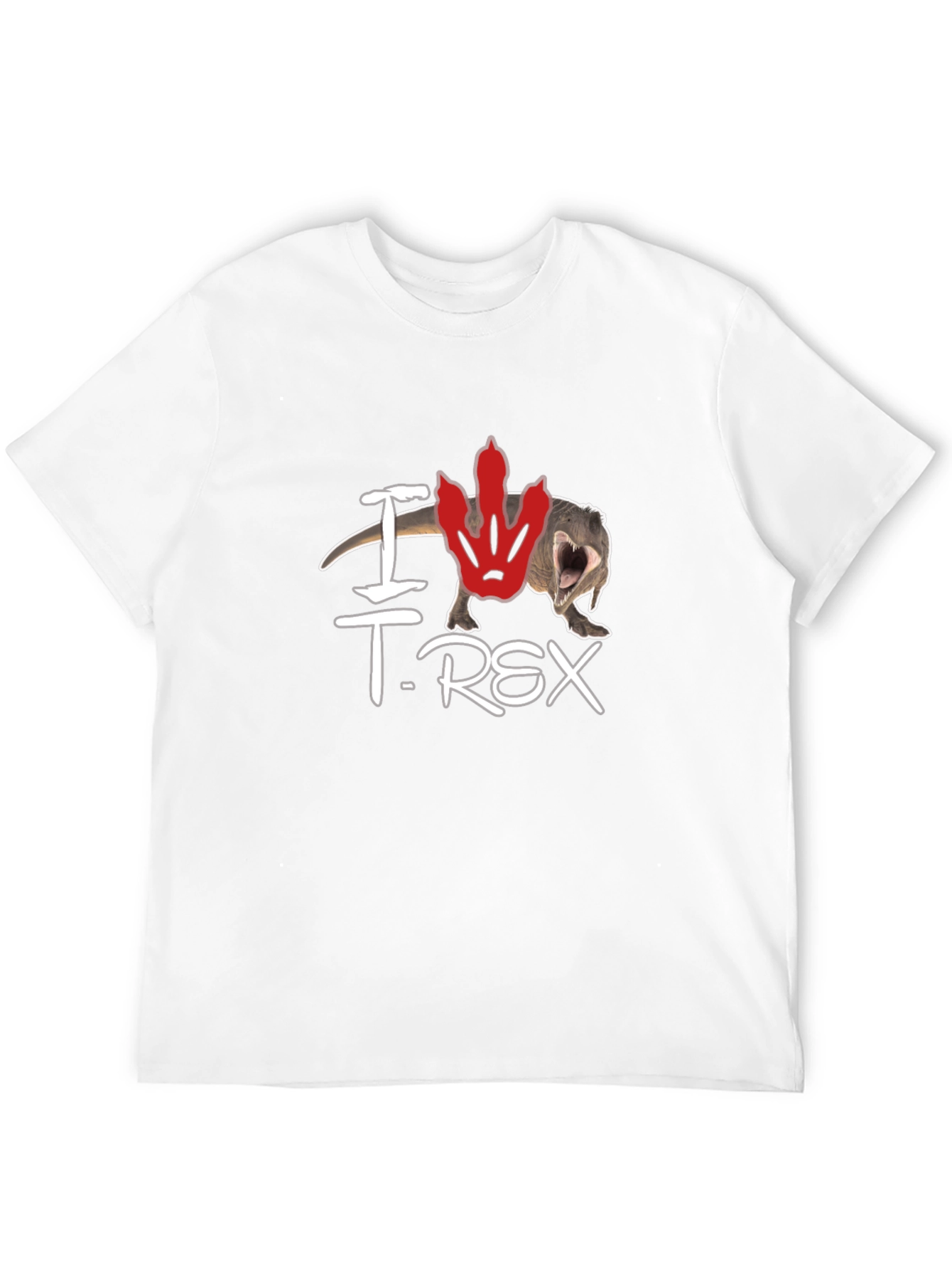 I Love T. Rex Black Cotton T-Shirt