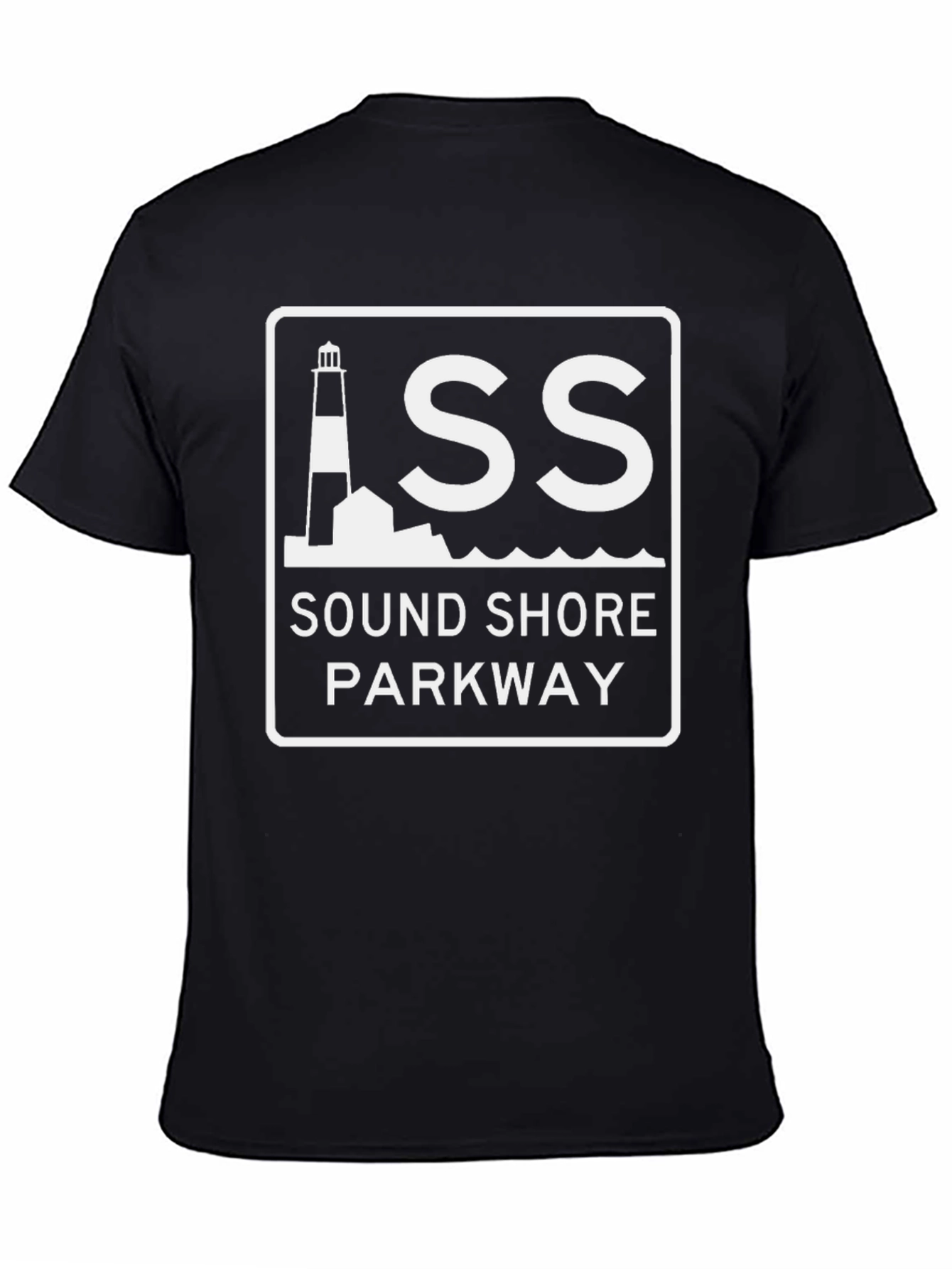 Sound Shore Parkway Black Graphic Tee