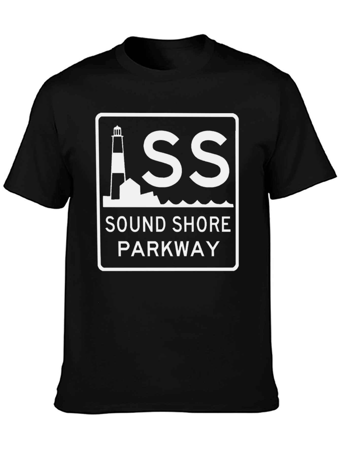 Sound Shore Parkway Black Graphic Tee