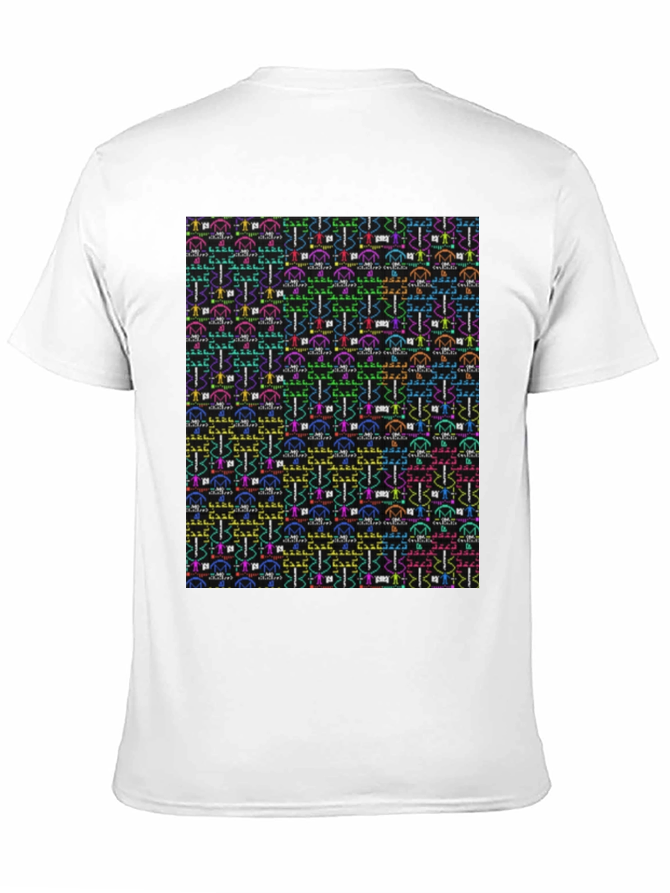 Novelty Pattern Black Tee
