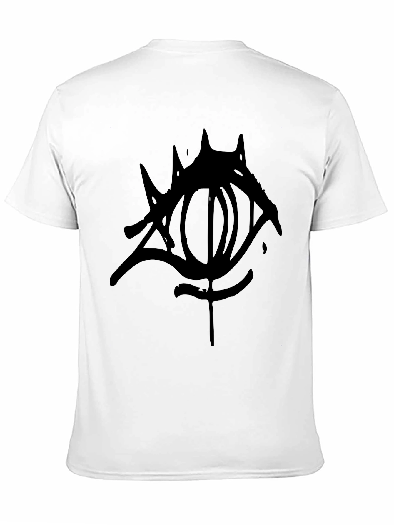 Mens Black Graphic Tee - Eye Design