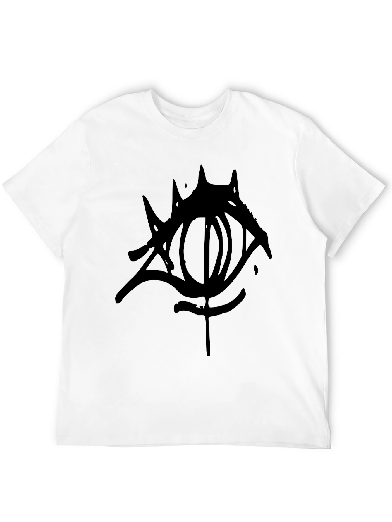 Mens Black Graphic Tee - Eye Design