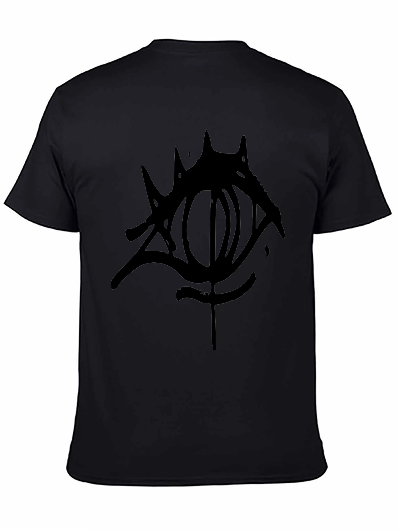 Mens Black Graphic Tee - Eye Design