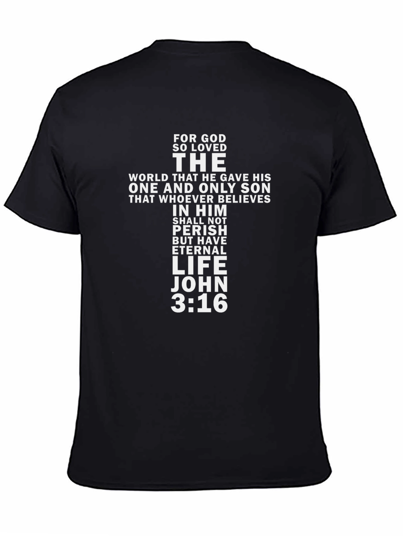 John 3:16 Graphic T-Shirt - Eternal Life Design