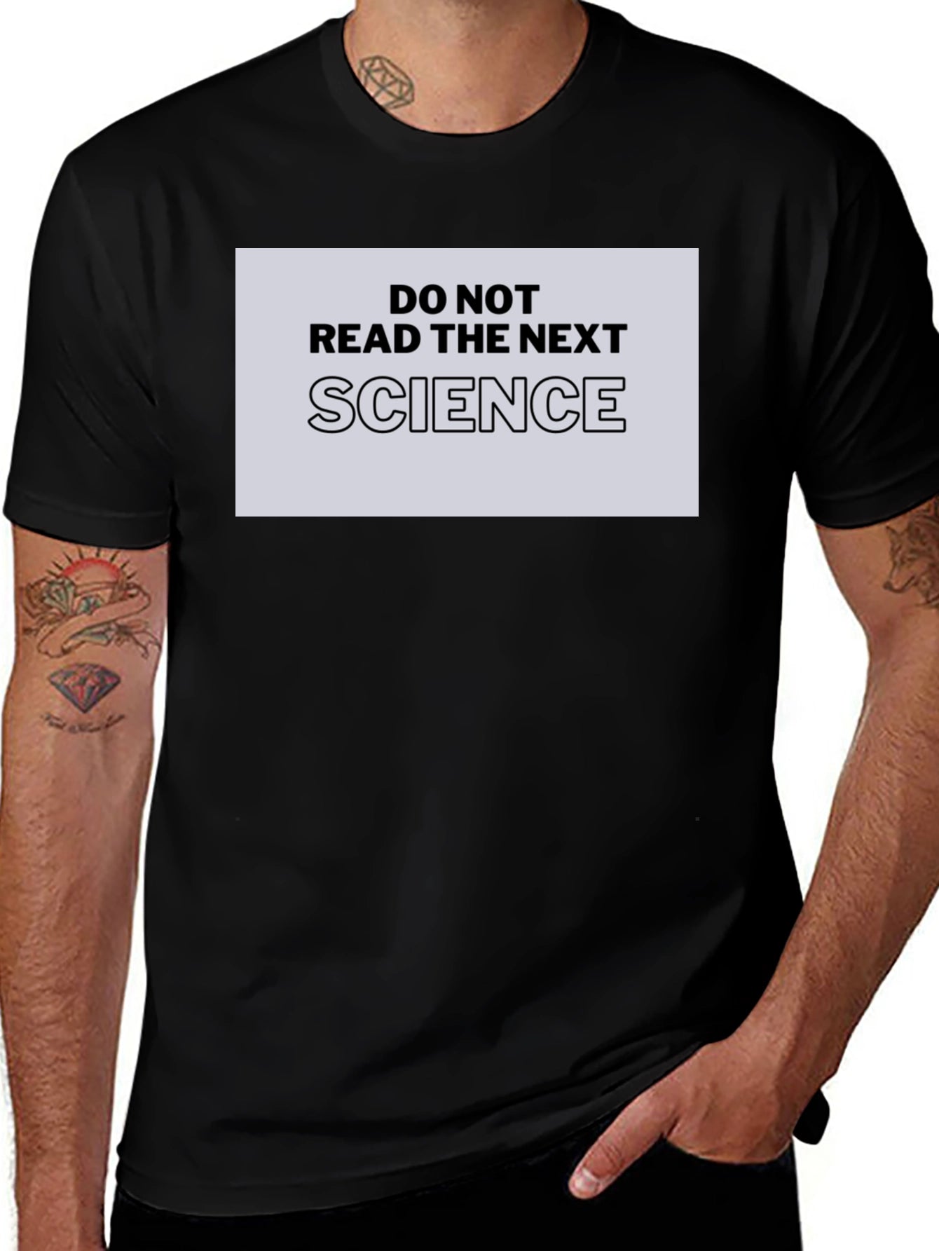 Do Not Read The Next Science Black T-Shirt