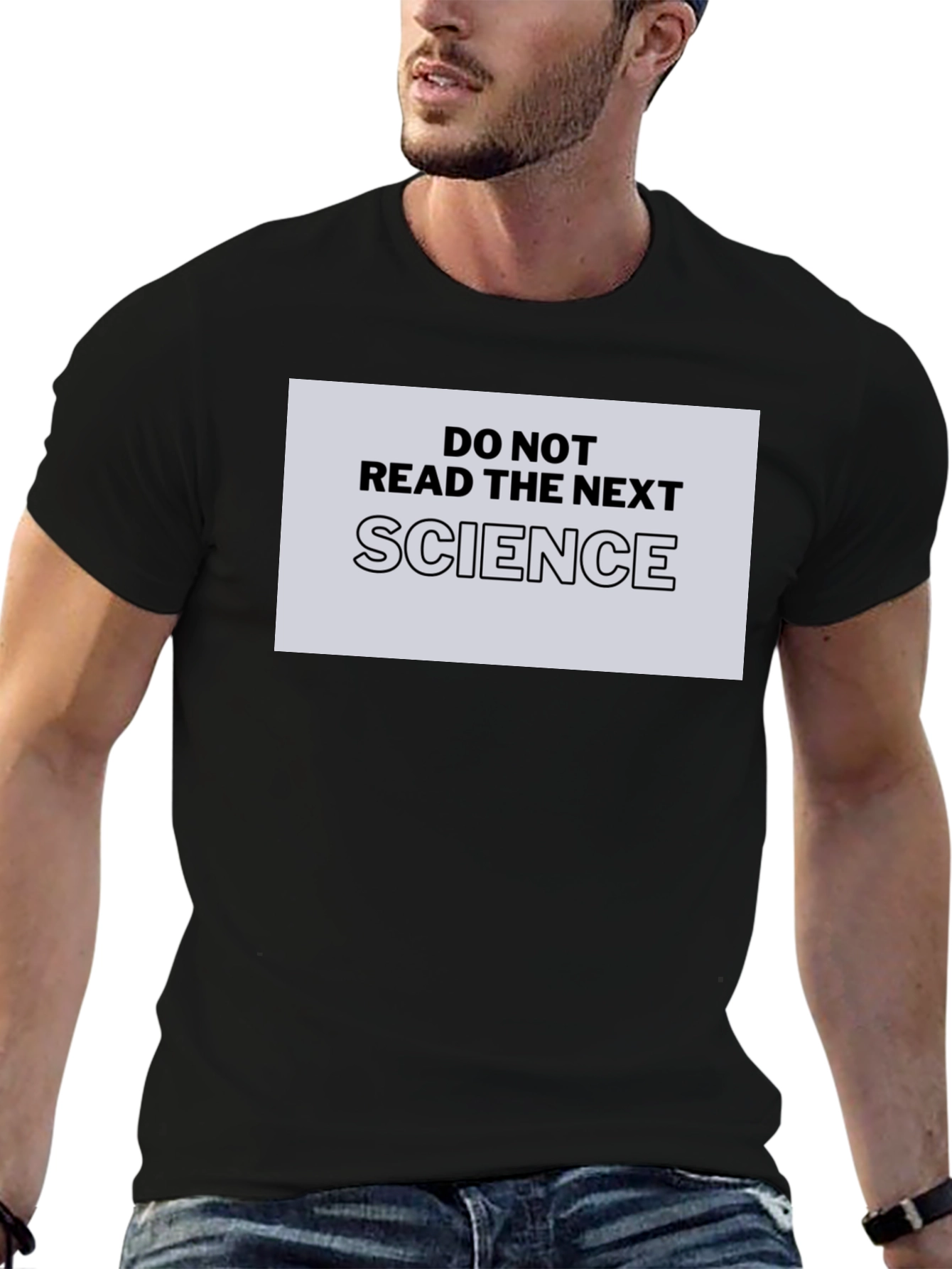 Do Not Read The Next Science Black T-Shirt