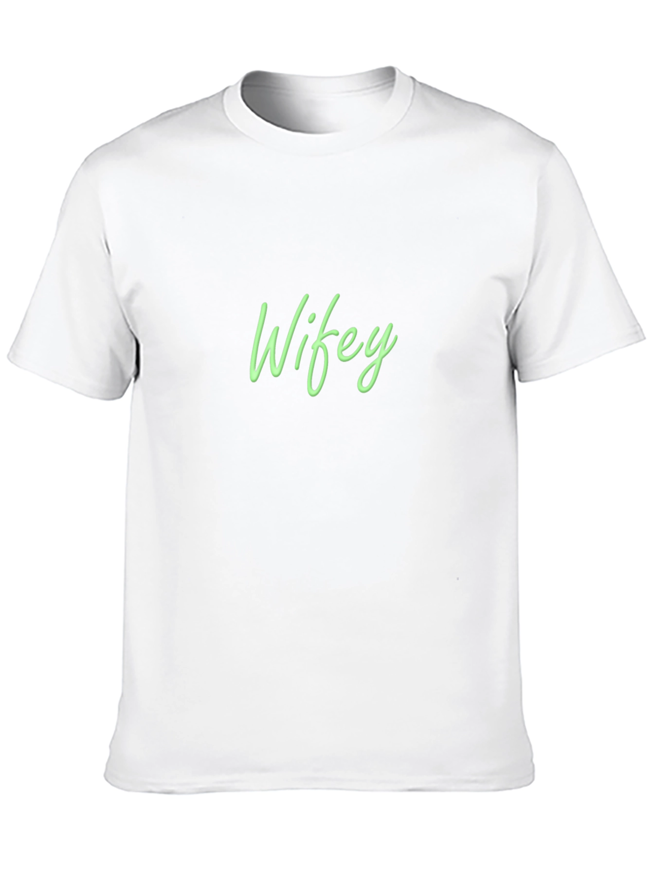 Wifey Graphic Tee - Black Cotton Casual Shirt