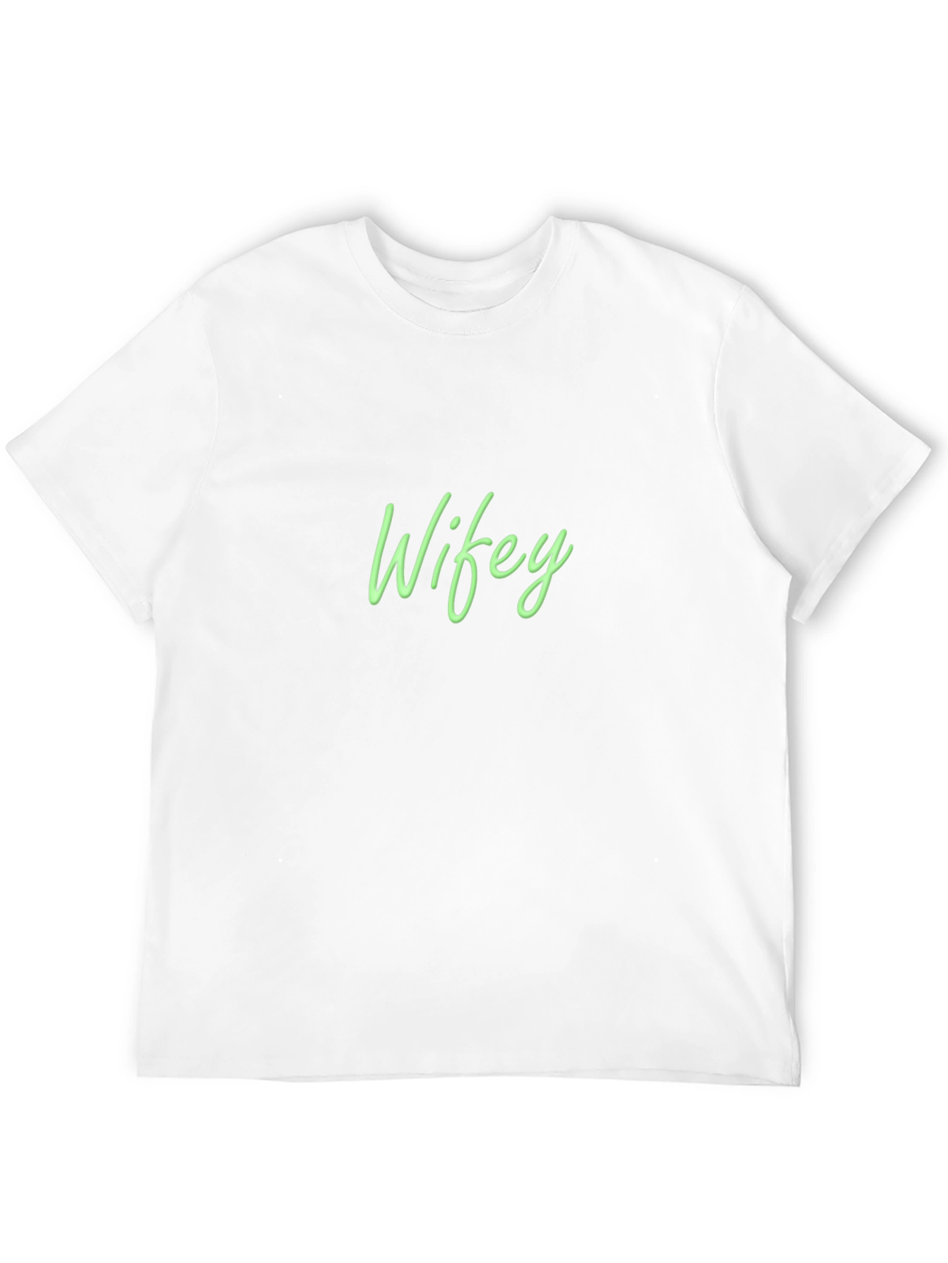 Wifey Graphic Tee - Black Cotton Casual Shirt