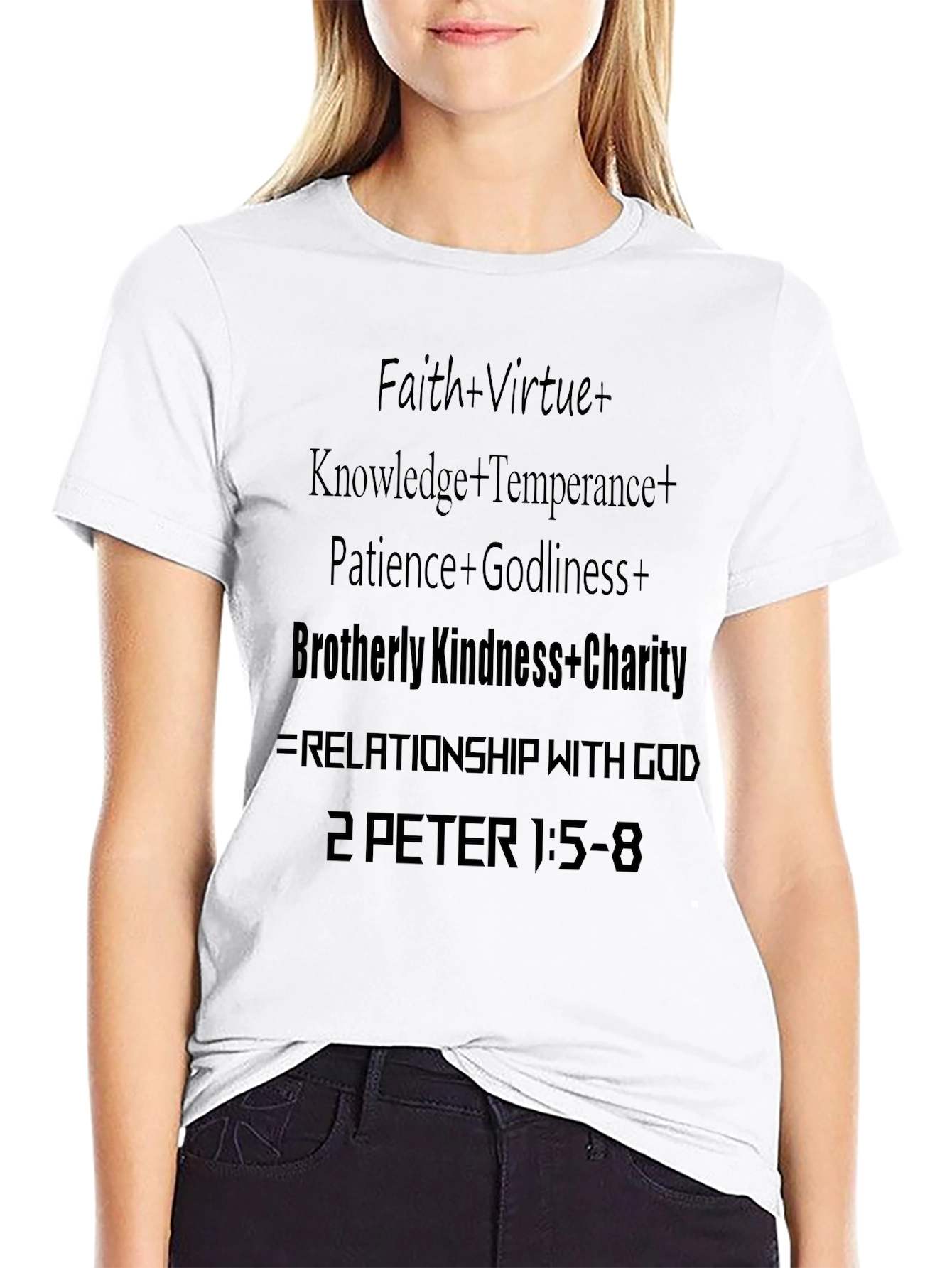 Faith Virtue Knowledge Charity T-Shirt