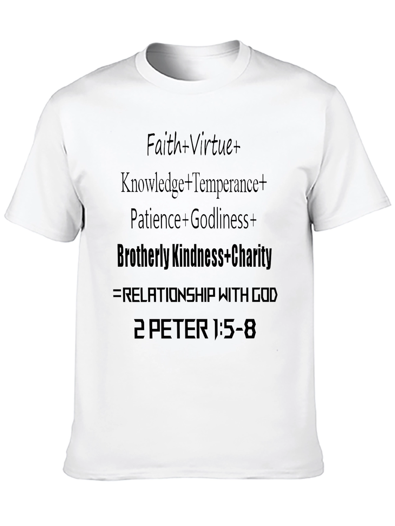 Faith Virtue Knowledge Charity T-Shirt