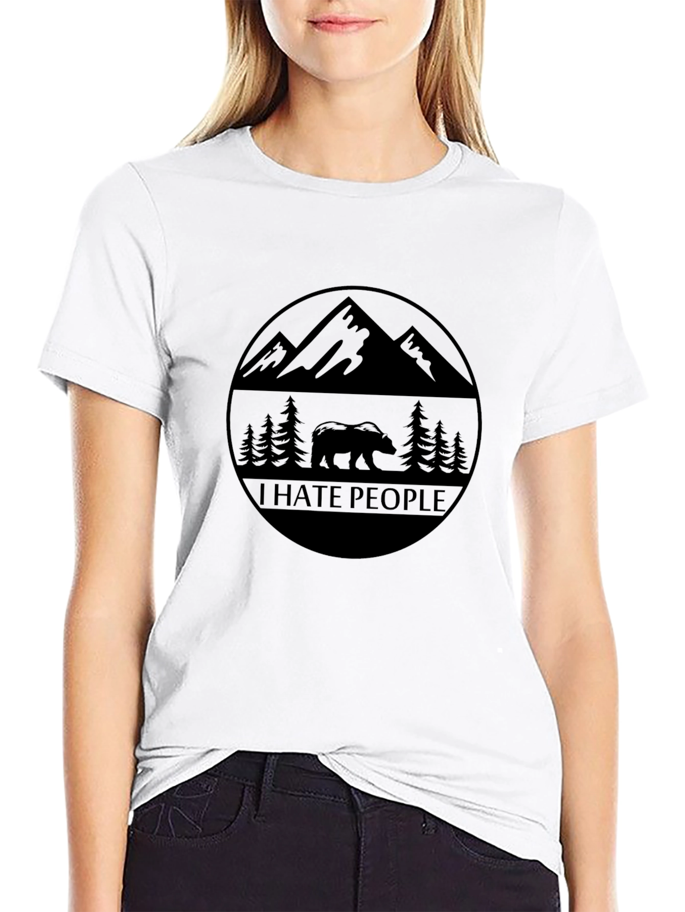 I Hate People Bear Mountain Graphic Tee