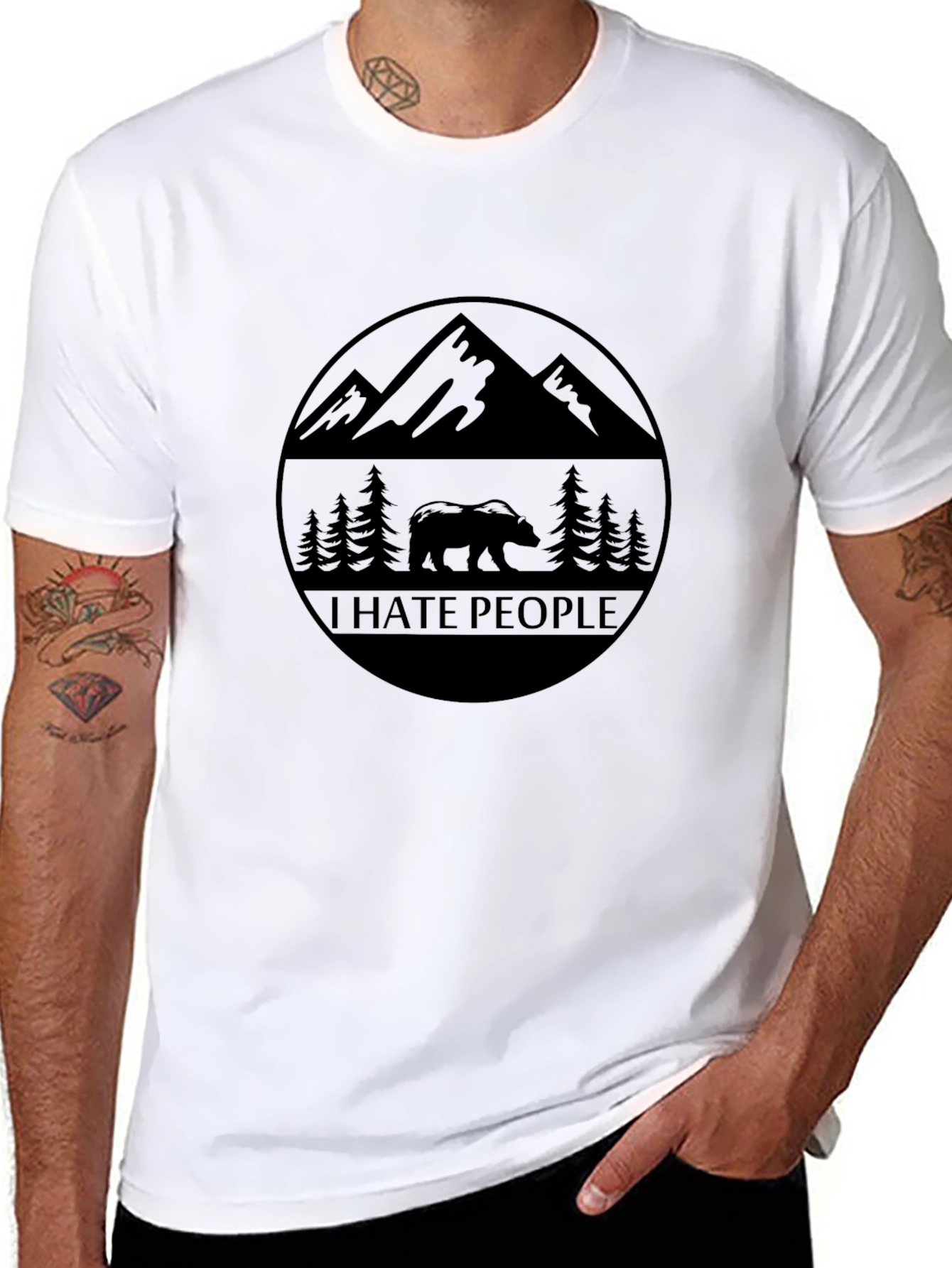 I Hate People Bear Mountain Graphic Tee