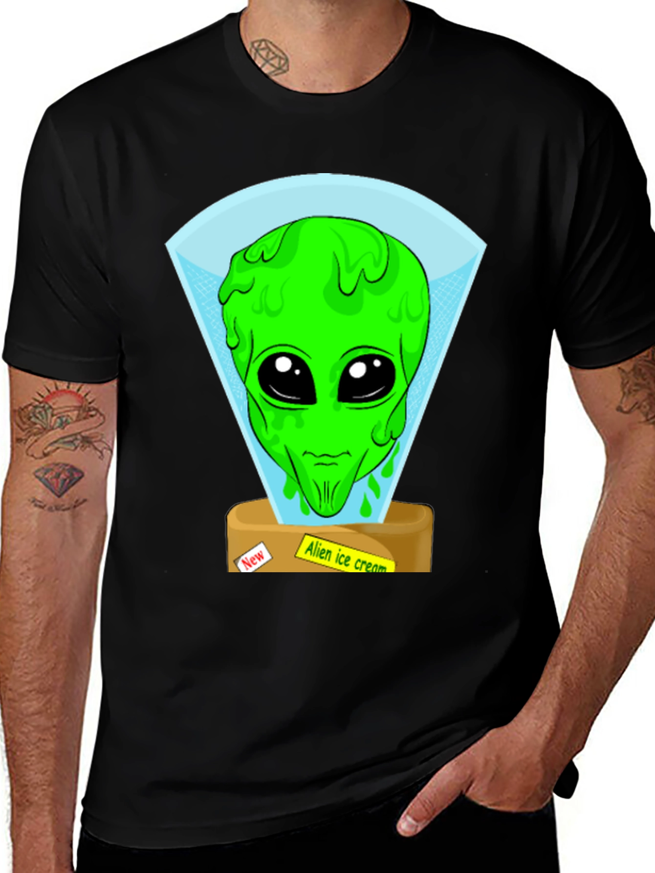 Alien Ice Cream Graphic Tee