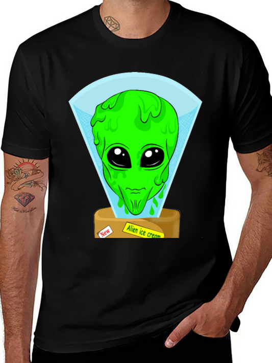 Alien Ice Cream Graphic Tee
