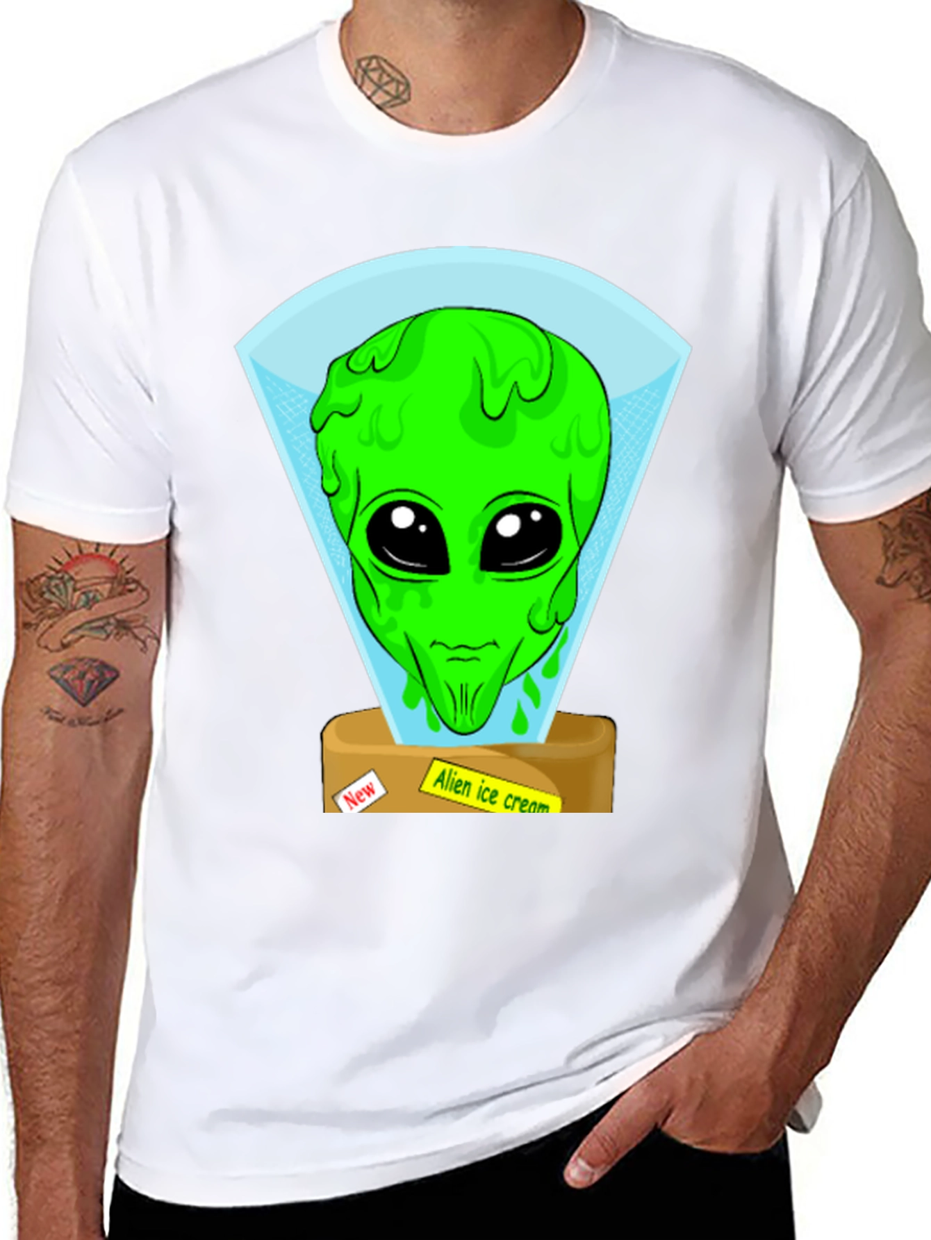 Alien Ice Cream Graphic Tee