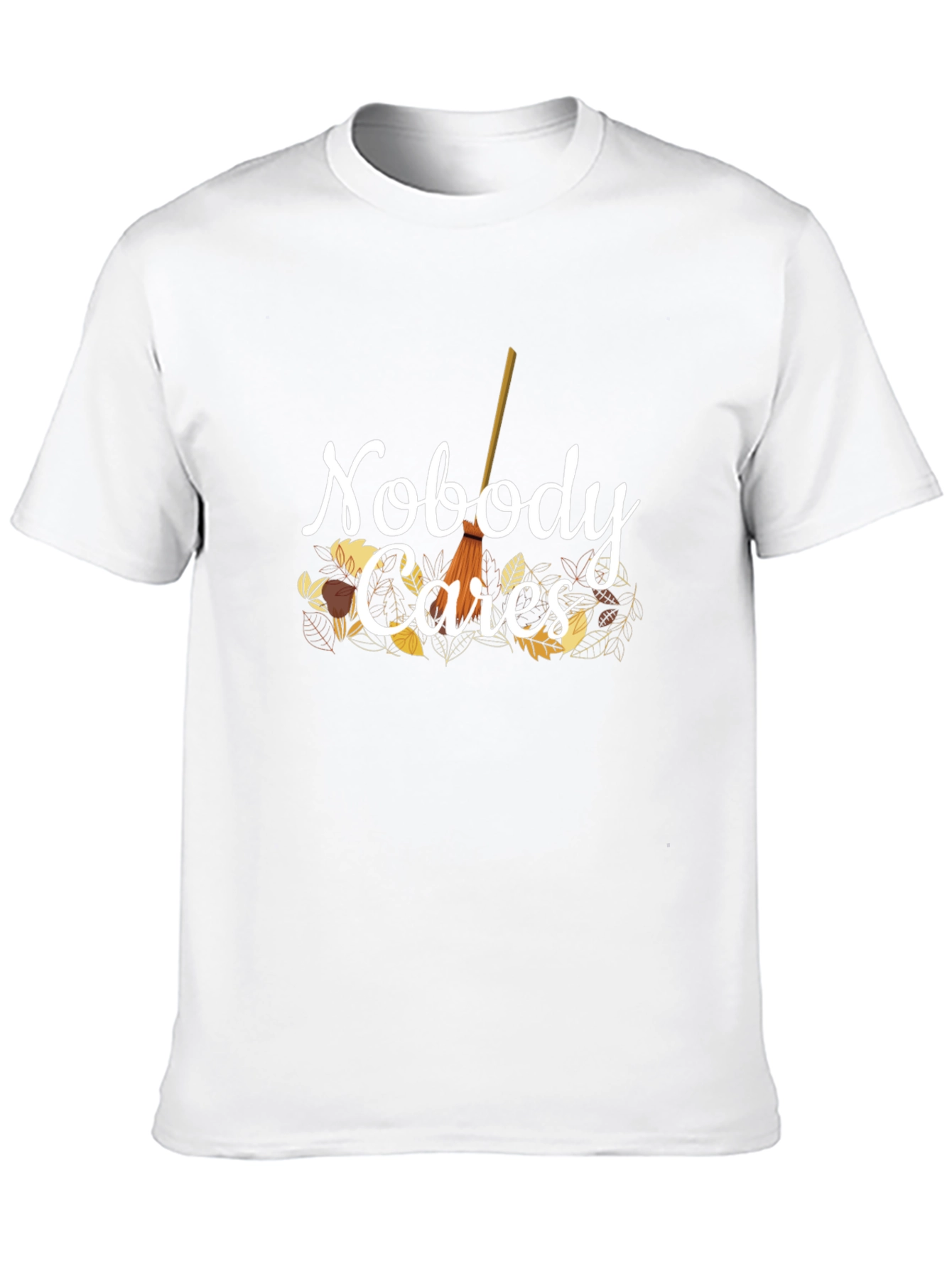 Nobody Cares T-Shirt - Autumn Themed Graphic Tee